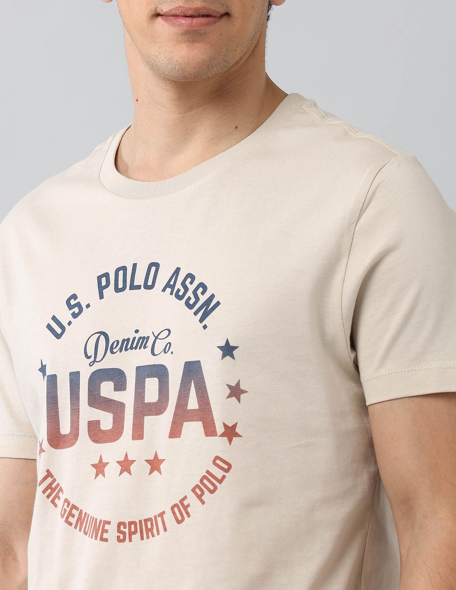Muscle Fit Brand Printed T-Shirt - Image 7