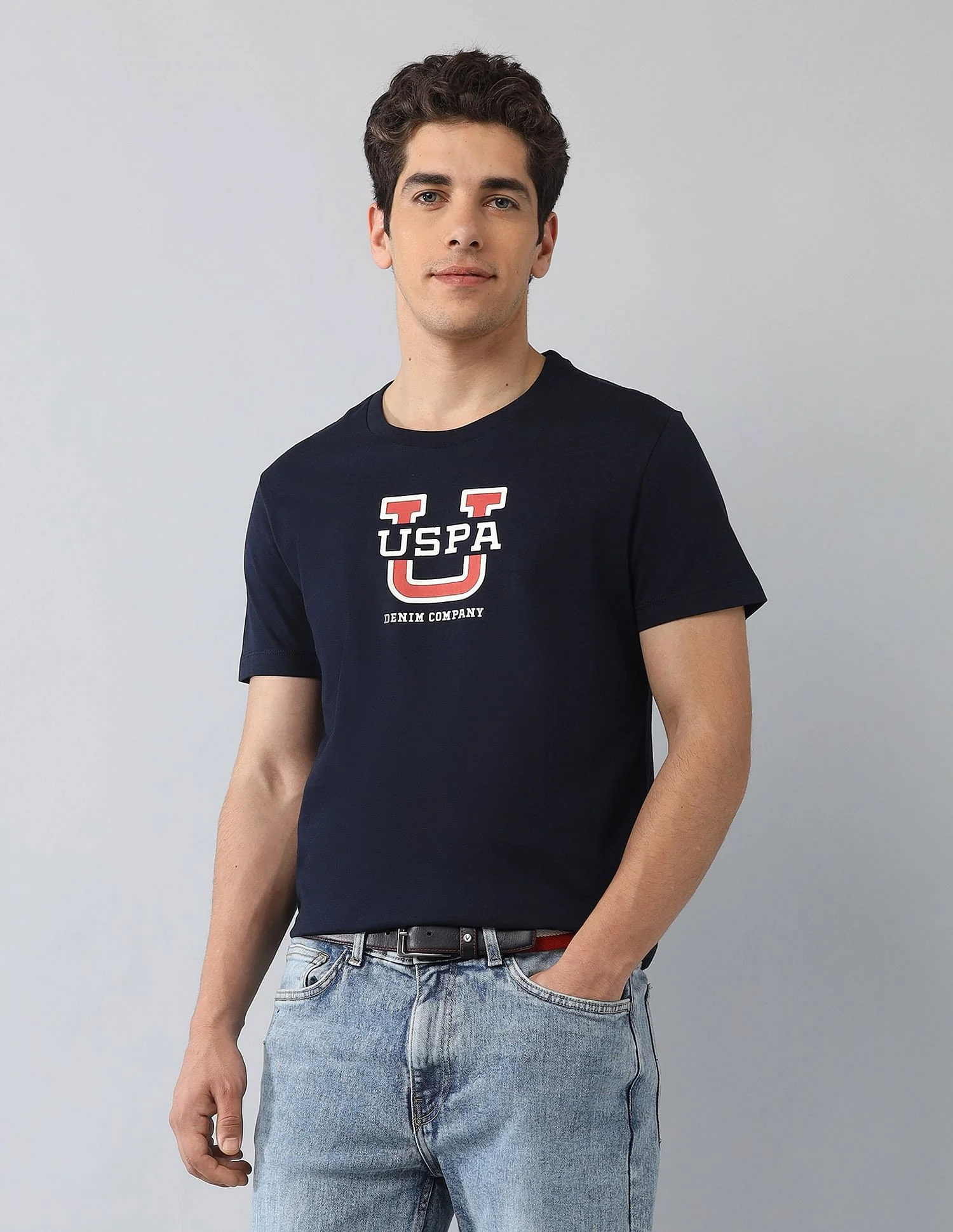 Muscle Fit Brand Printed T-Shirt