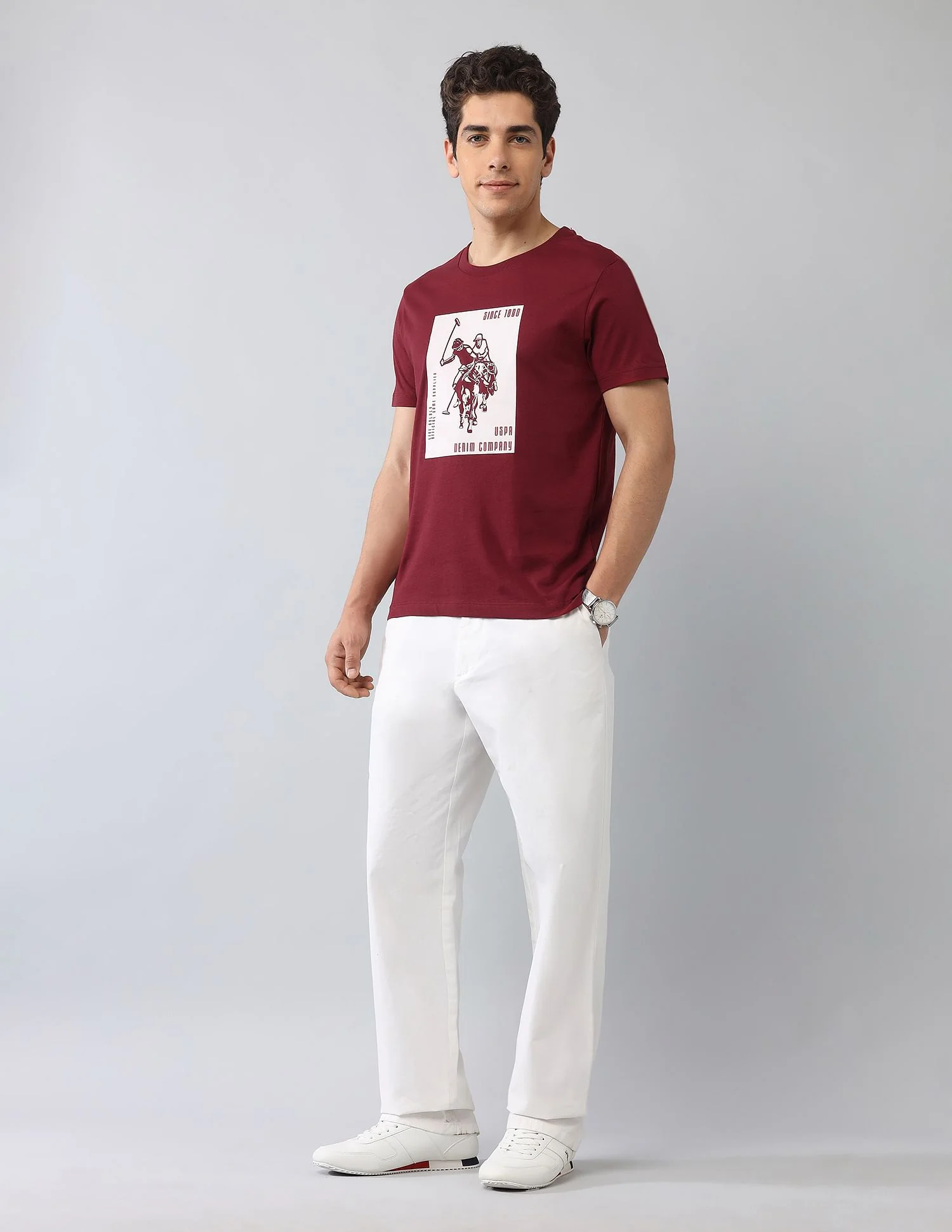 Muscle Fit Brand Printed T-Shirt - Image 3
