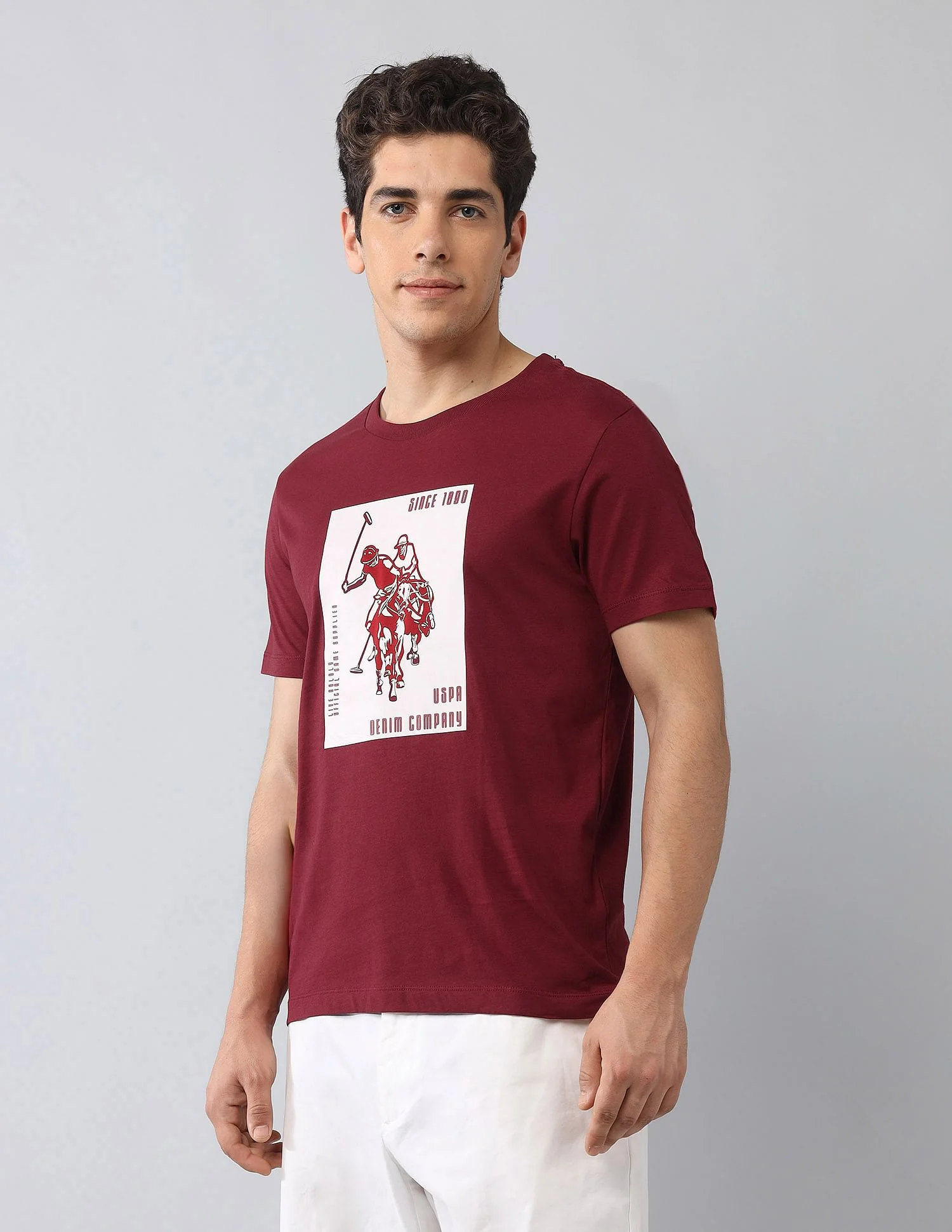 Muscle Fit Brand Printed T-Shirt - Image 4