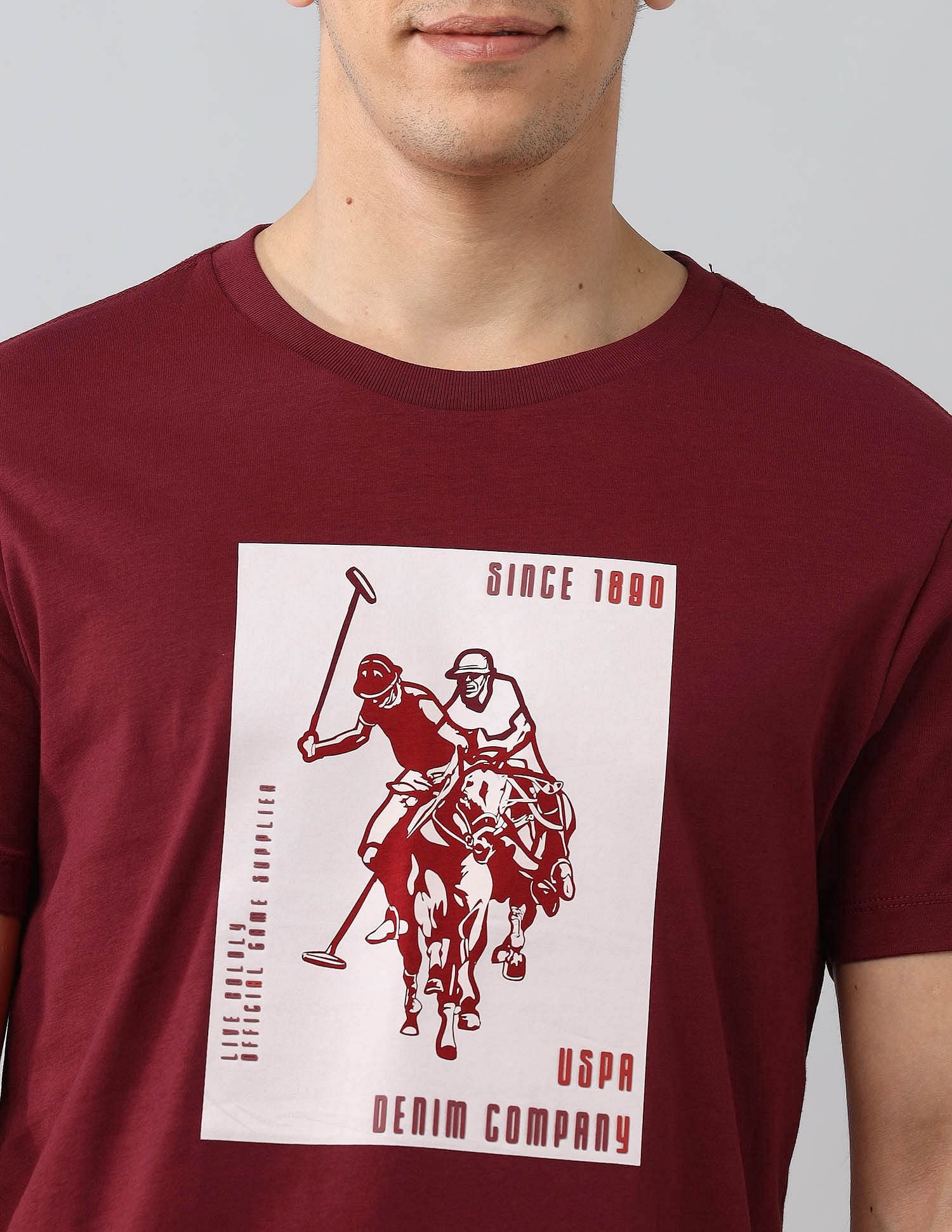 Muscle Fit Brand Printed T-Shirt - Image 7