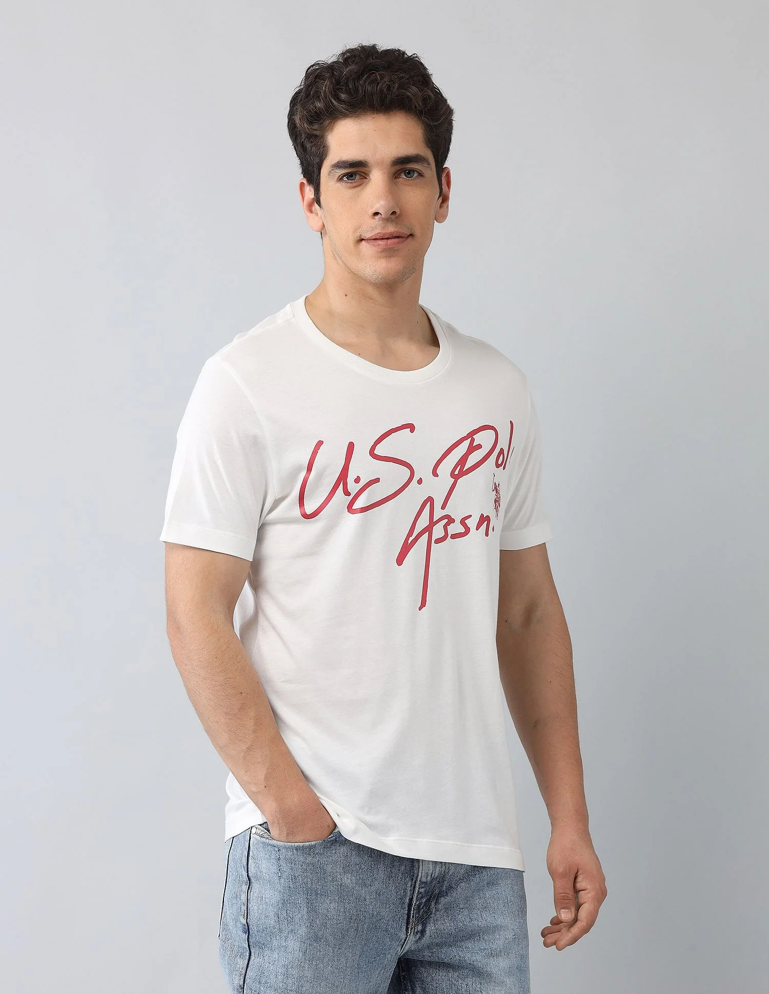 Muscle Fit Brand Printed T-Shirt - Image 4