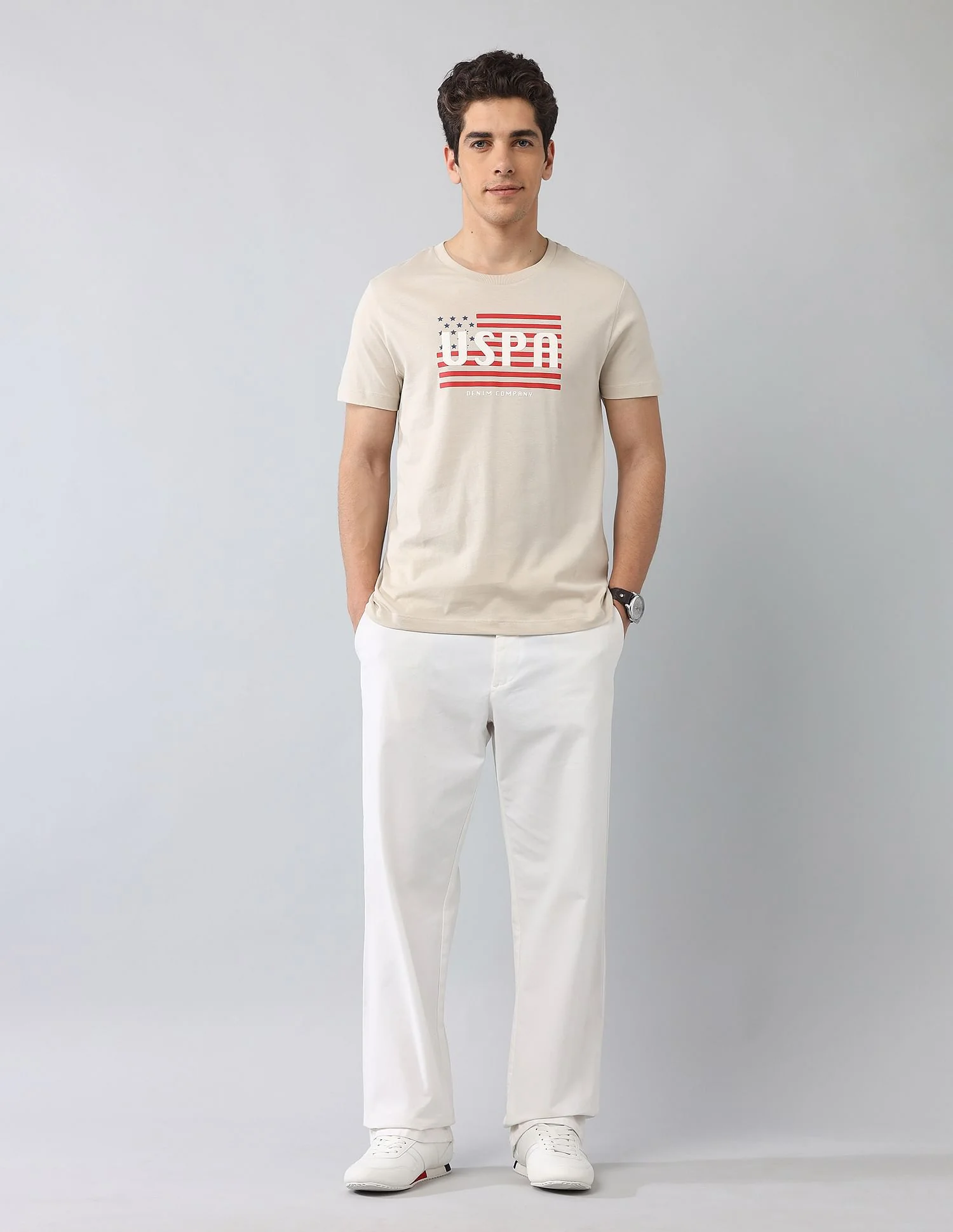 Muscle Fit Brand Printed T-Shirt - Image 3