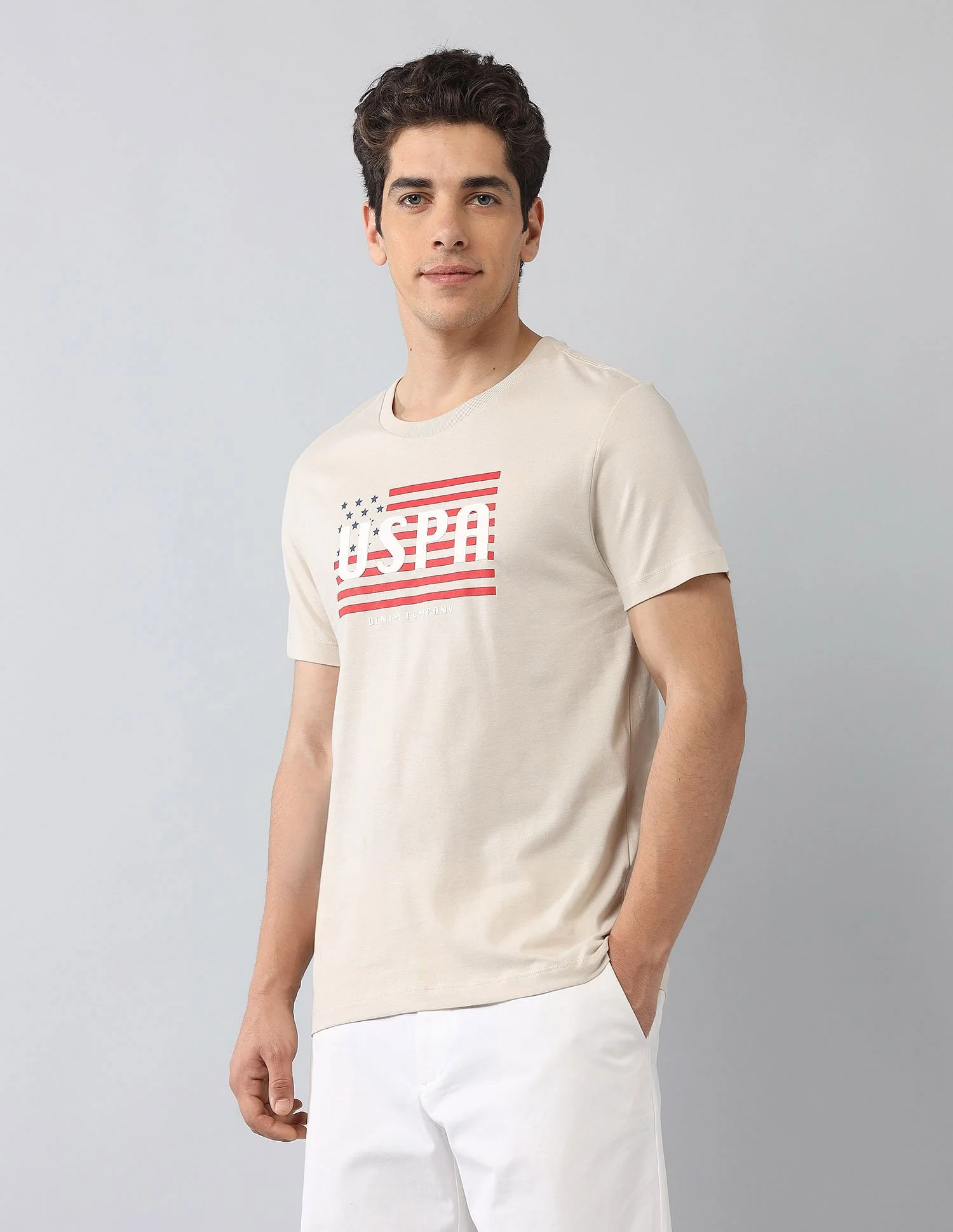 Muscle Fit Brand Printed T-Shirt - Image 4