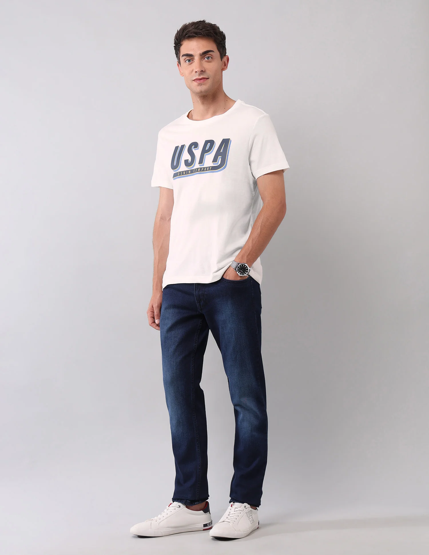 Muscle Fit Brand Printed T-Shirt - Image 3