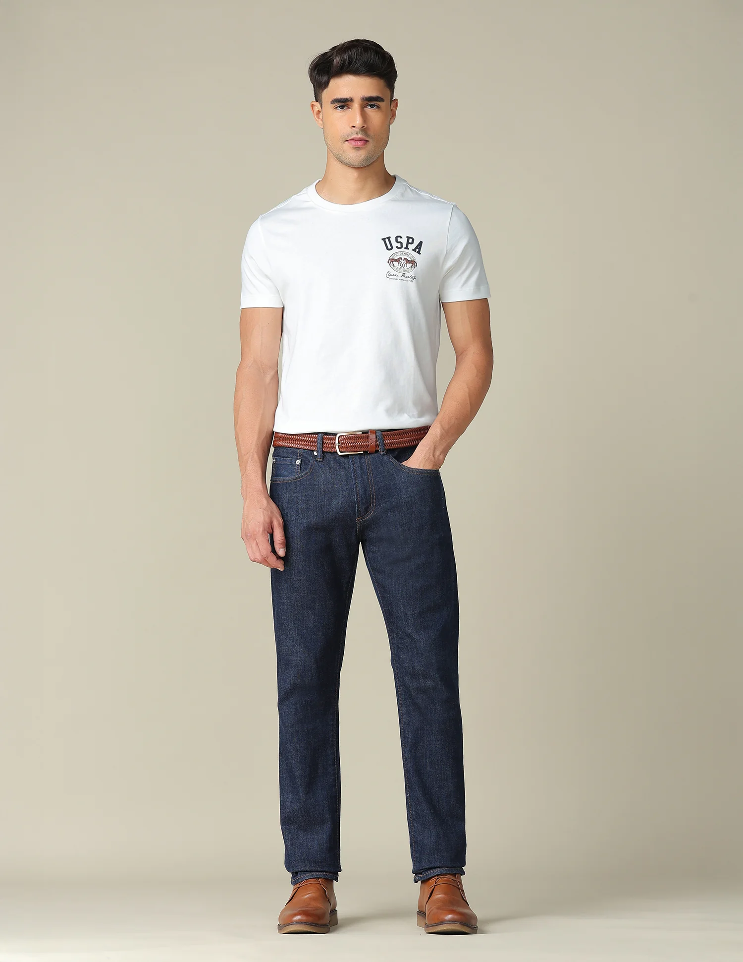 Muscle Fit Brand Printed T- Shirt - Image 3