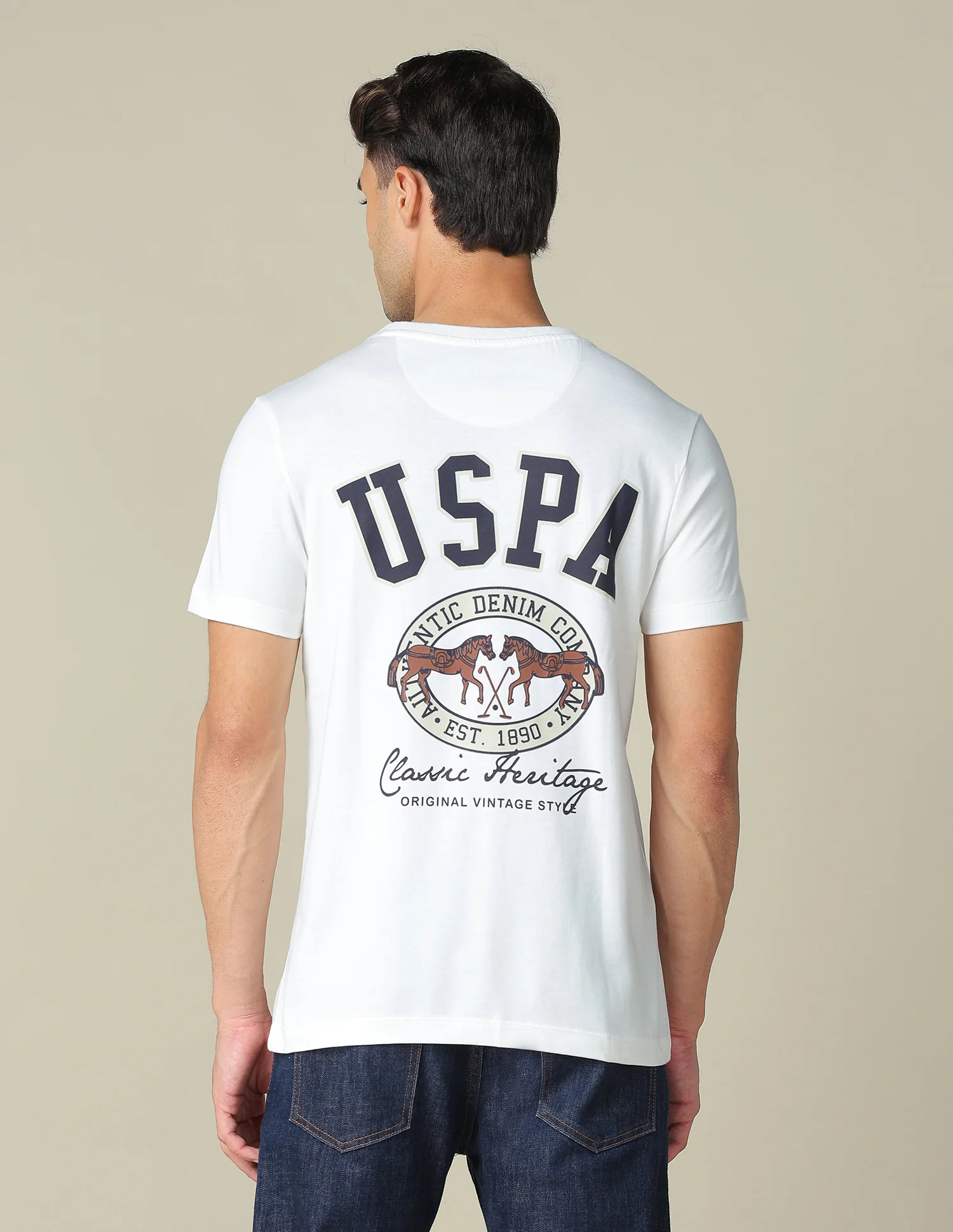 Muscle Fit Brand Printed T- Shirt - Image 5