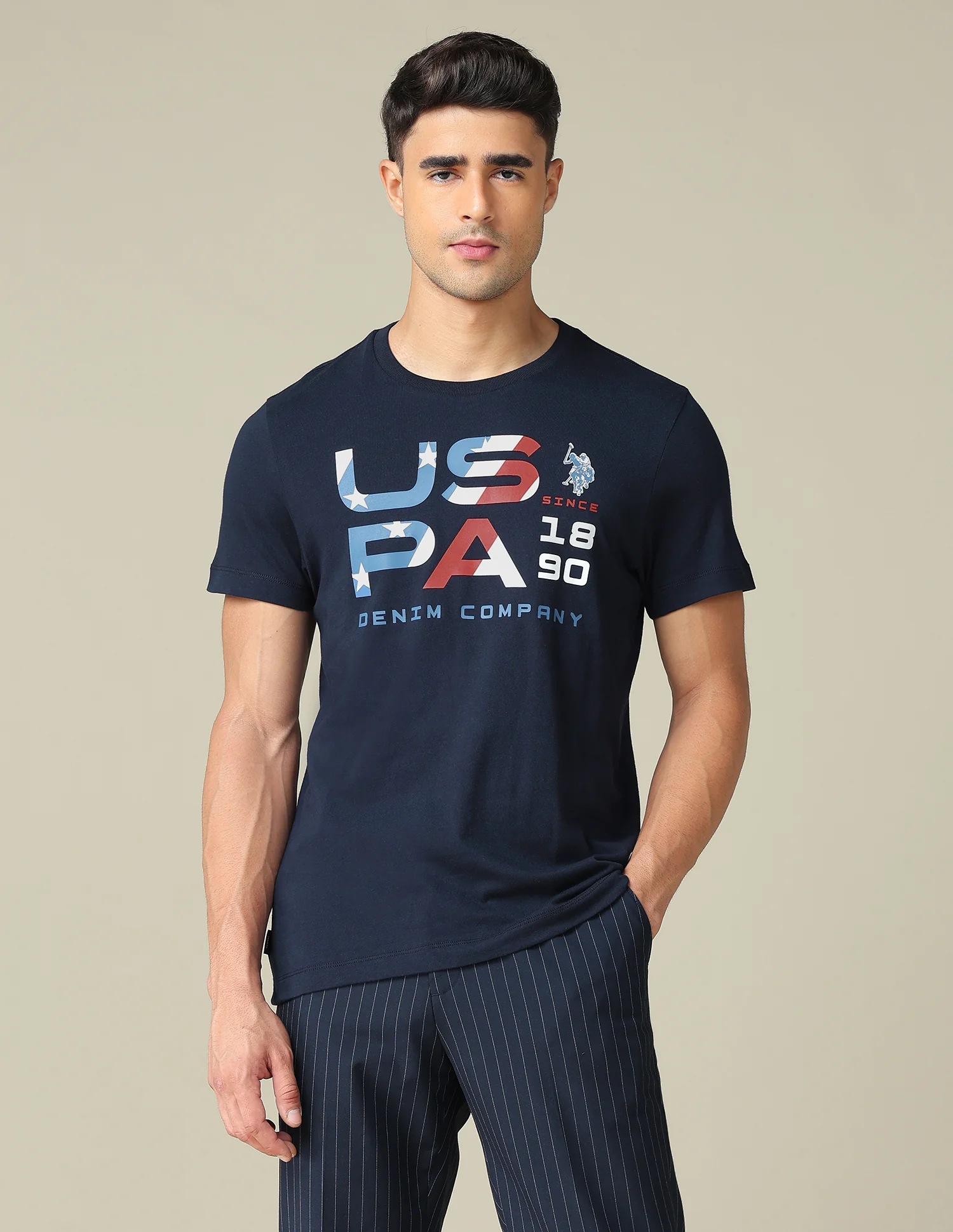 Muscle Fit Brand Printed T- Shirt - Image 6