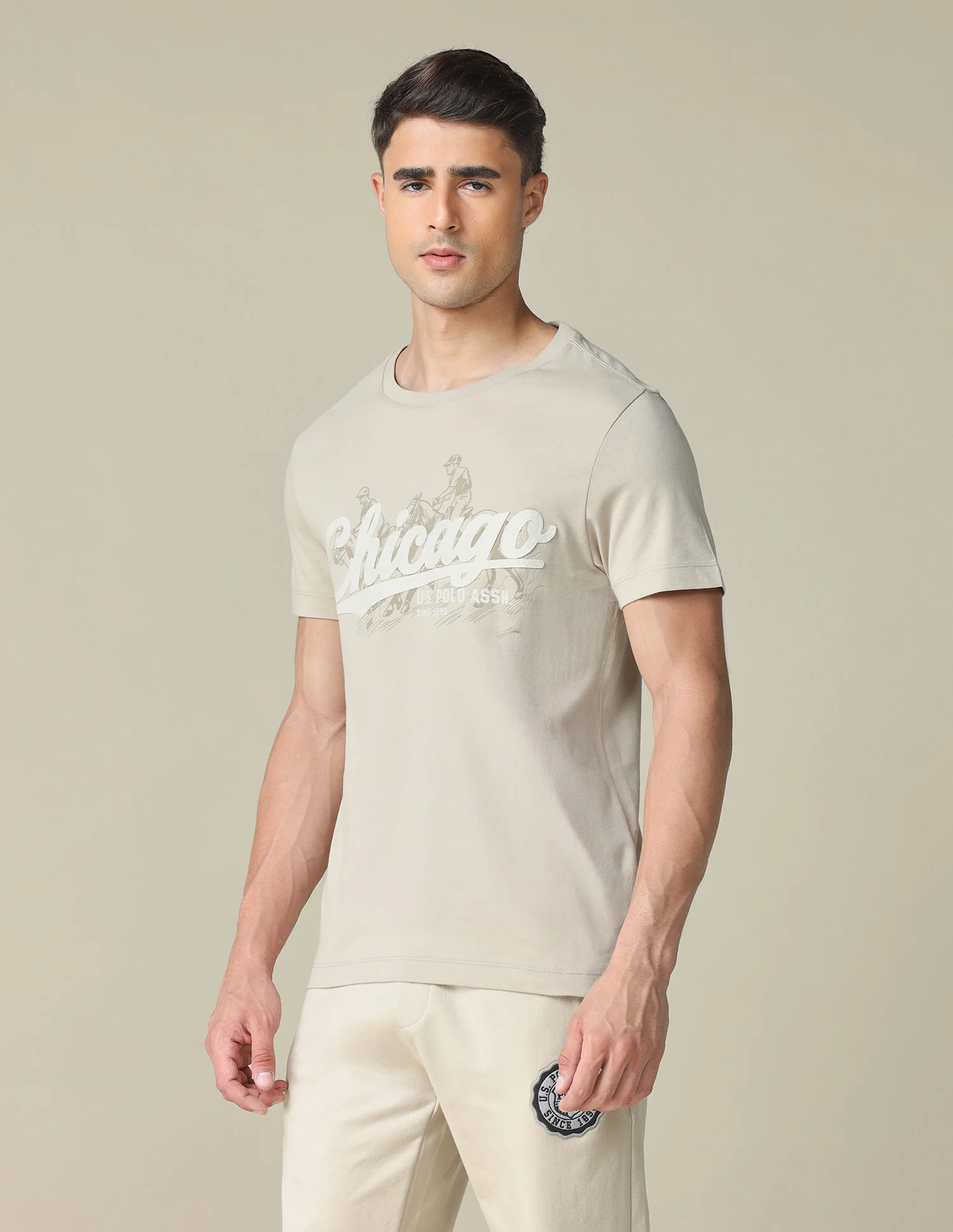 Muscle Fit Brand Printed T- Shirt - Image 4