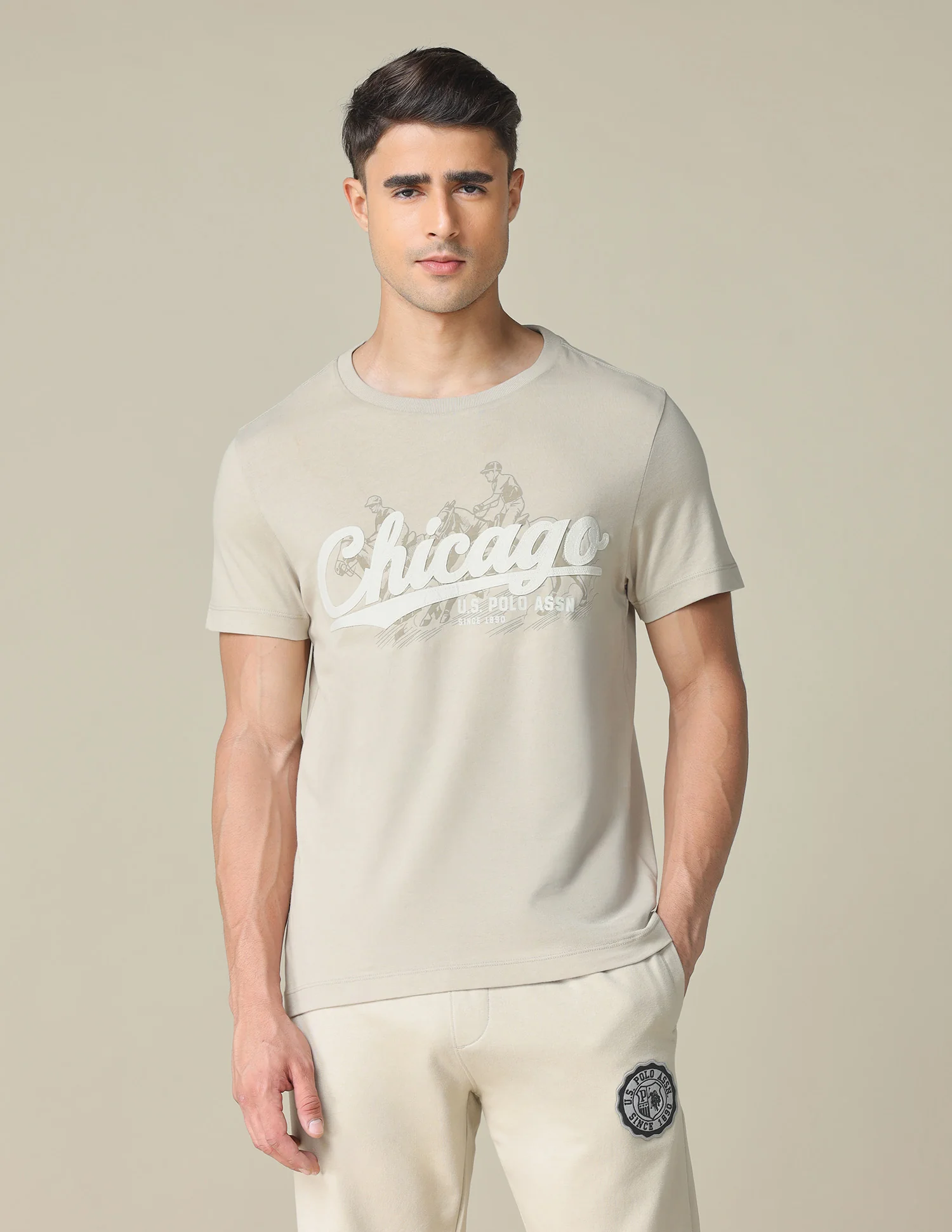 Muscle Fit Brand Printed T- Shirt - Image 6