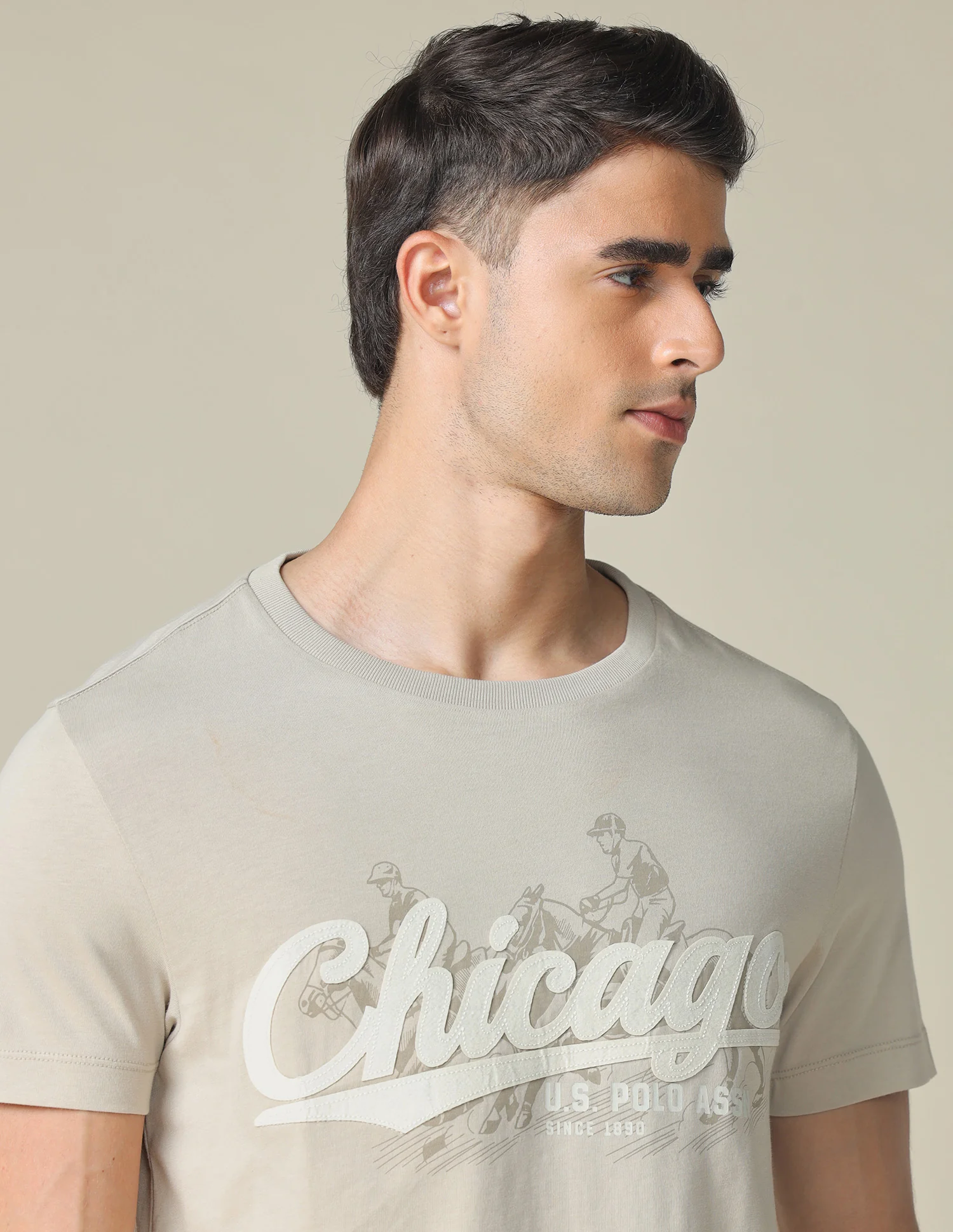 Muscle Fit Brand Printed T- Shirt - Image 7