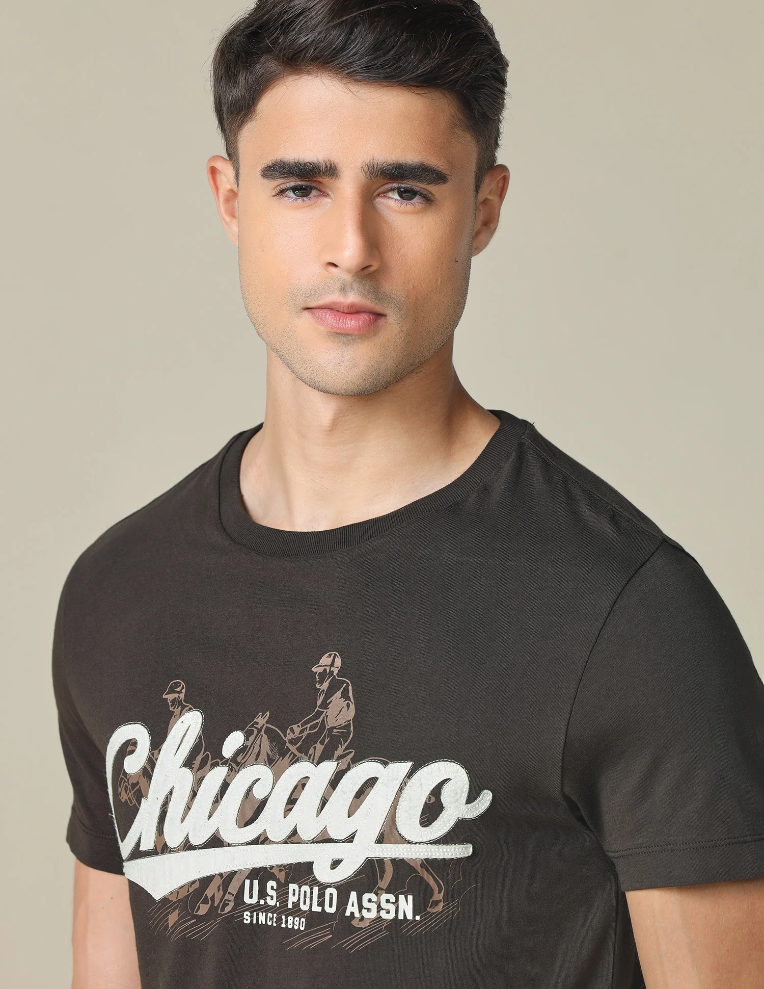Muscle Fit Brand Printed T- Shirt - Image 7
