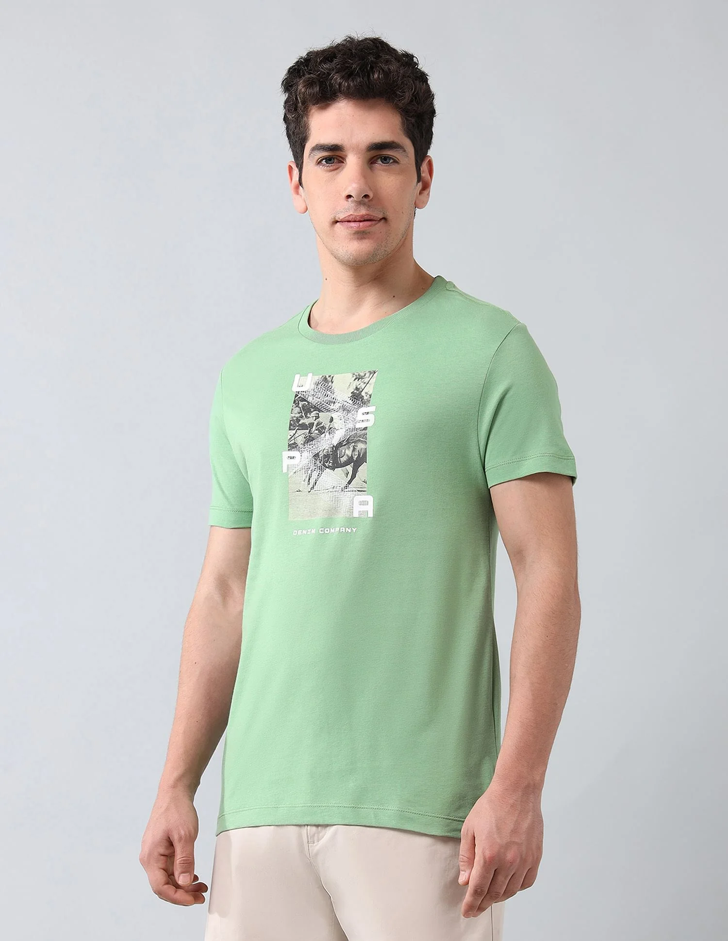 Muscle Fit Brand Printed T-Shirt - Image 4