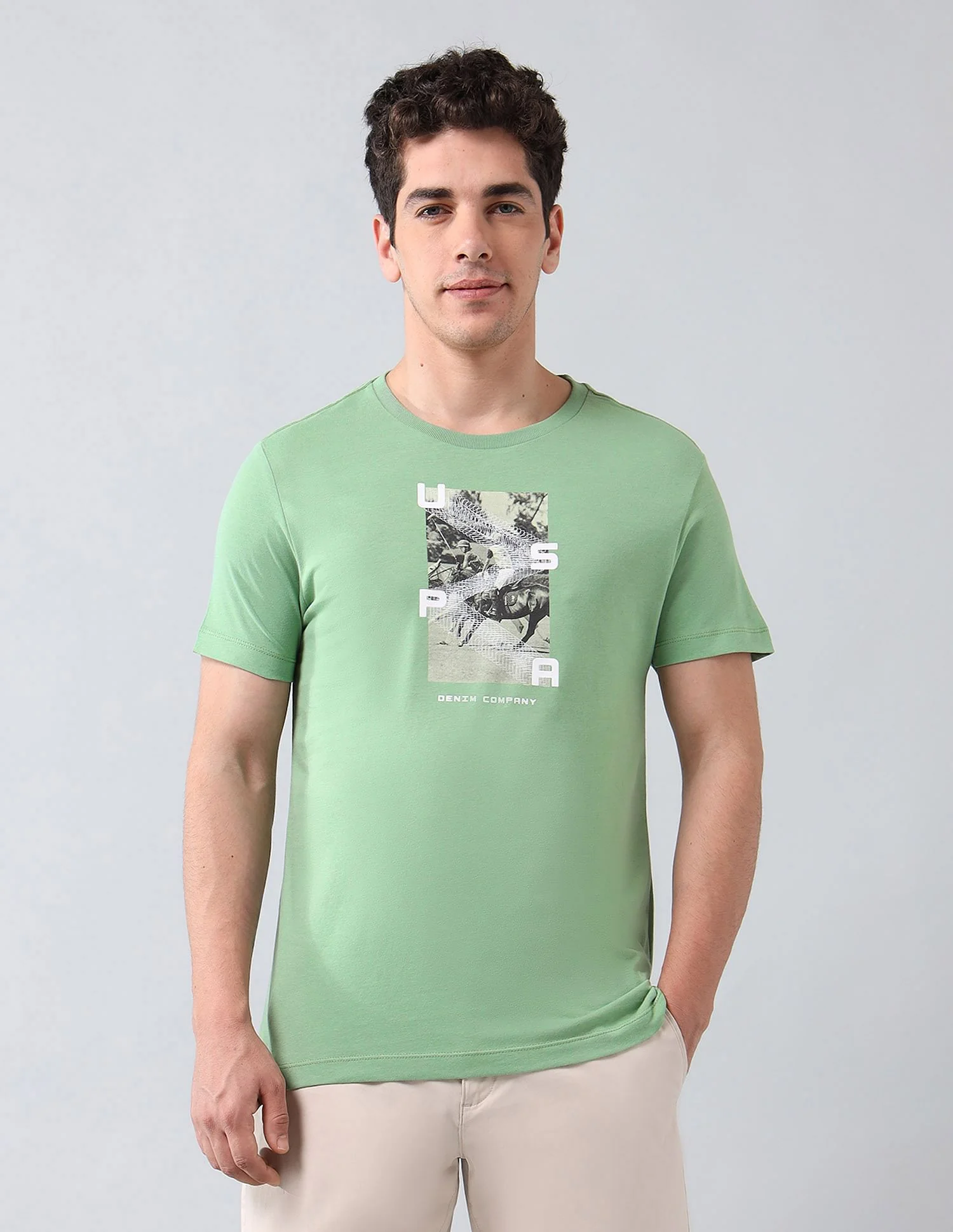 Muscle Fit Brand Printed T-Shirt - Image 6