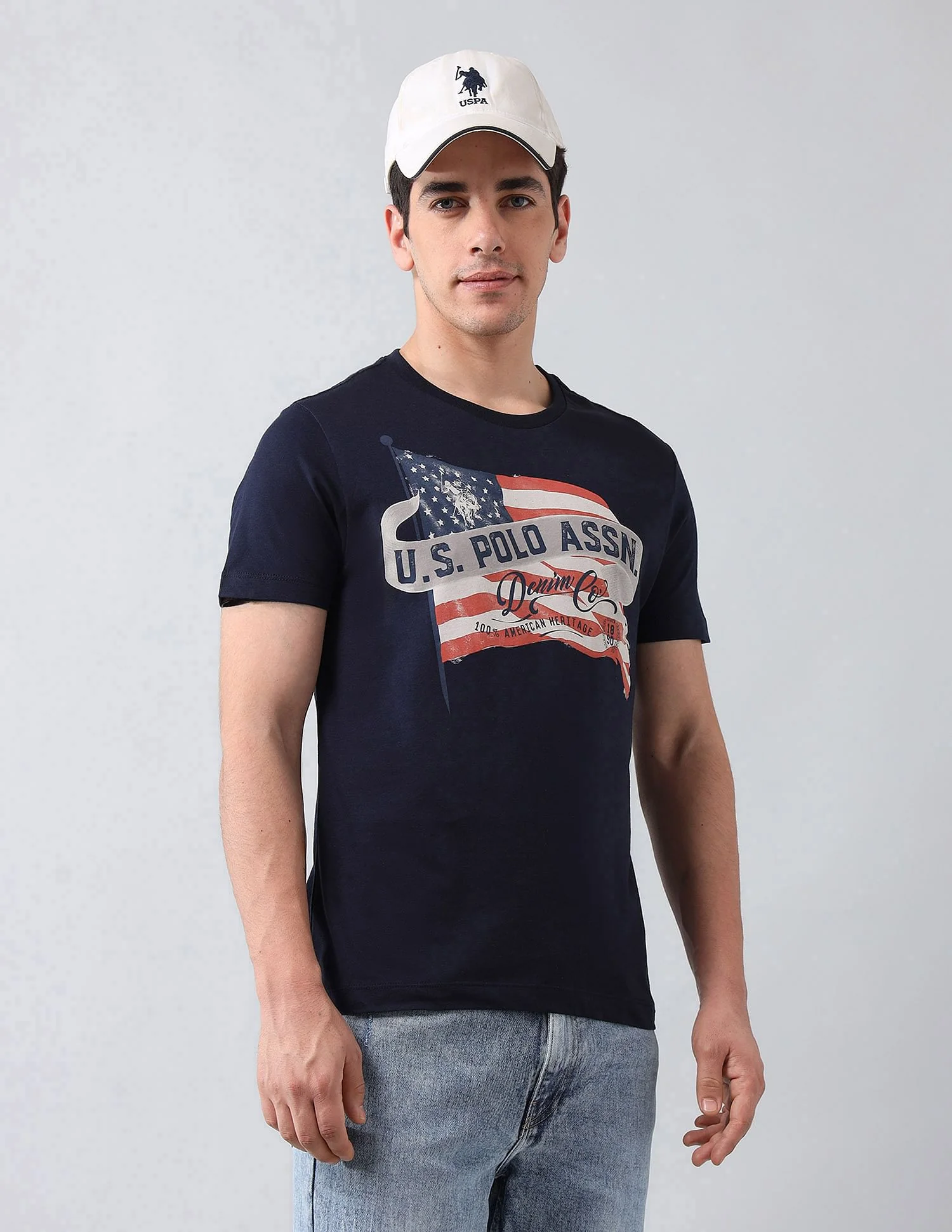 Muscle Fit Brand Printed T-Shirt