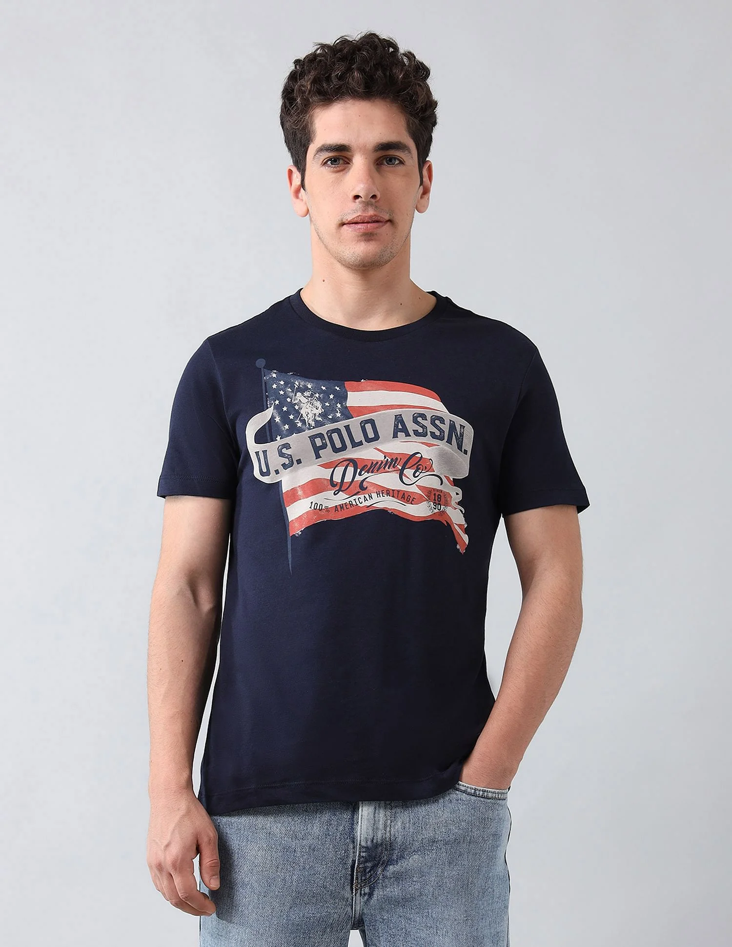 Muscle Fit Brand Printed T-Shirt - Image 6