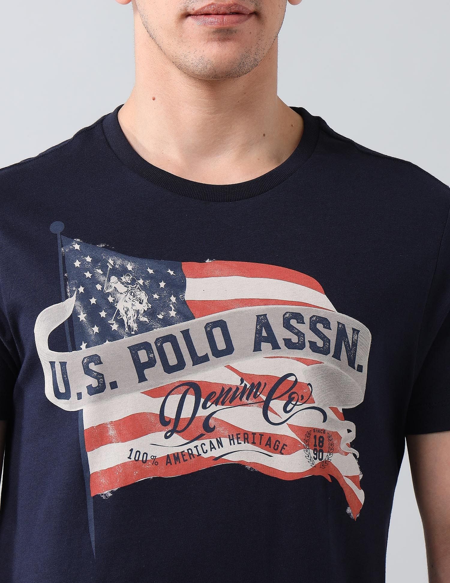 Muscle Fit Brand Printed T-Shirt - Image 7