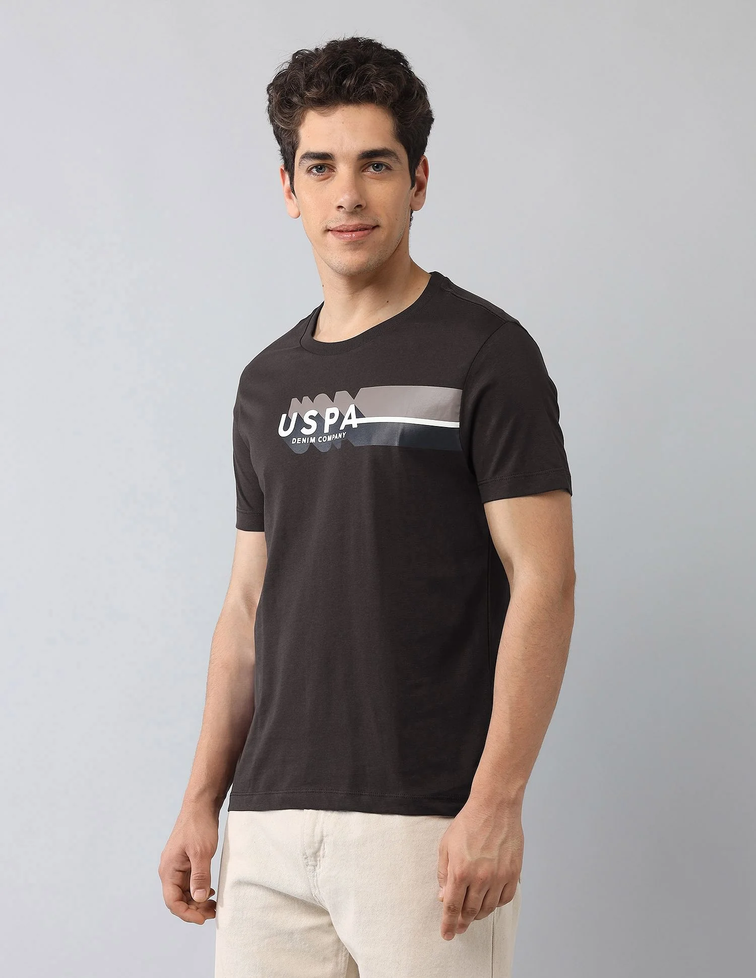 Muscle Fit Brand Printed T-Shirt - Image 4