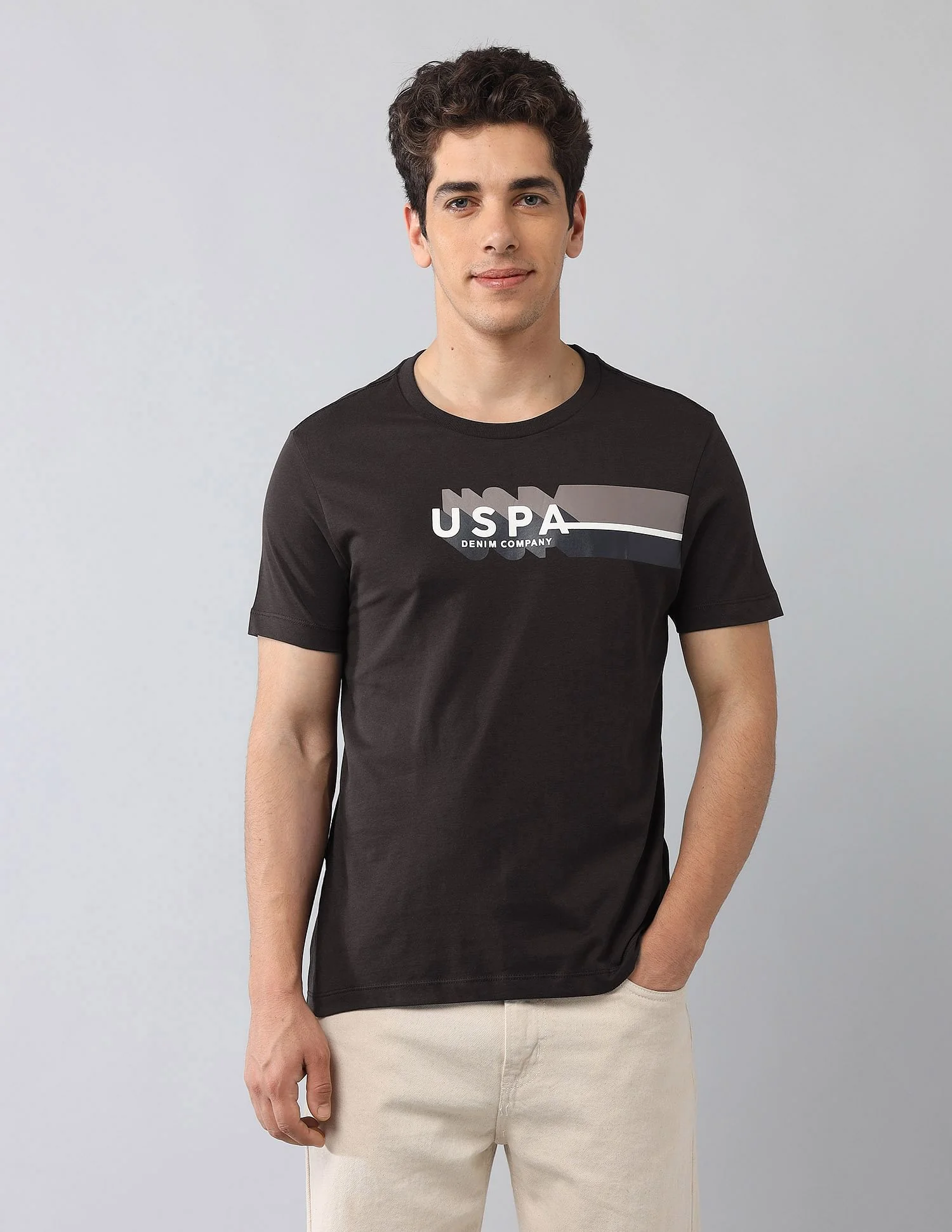 Muscle Fit Brand Printed T-Shirt - Image 6