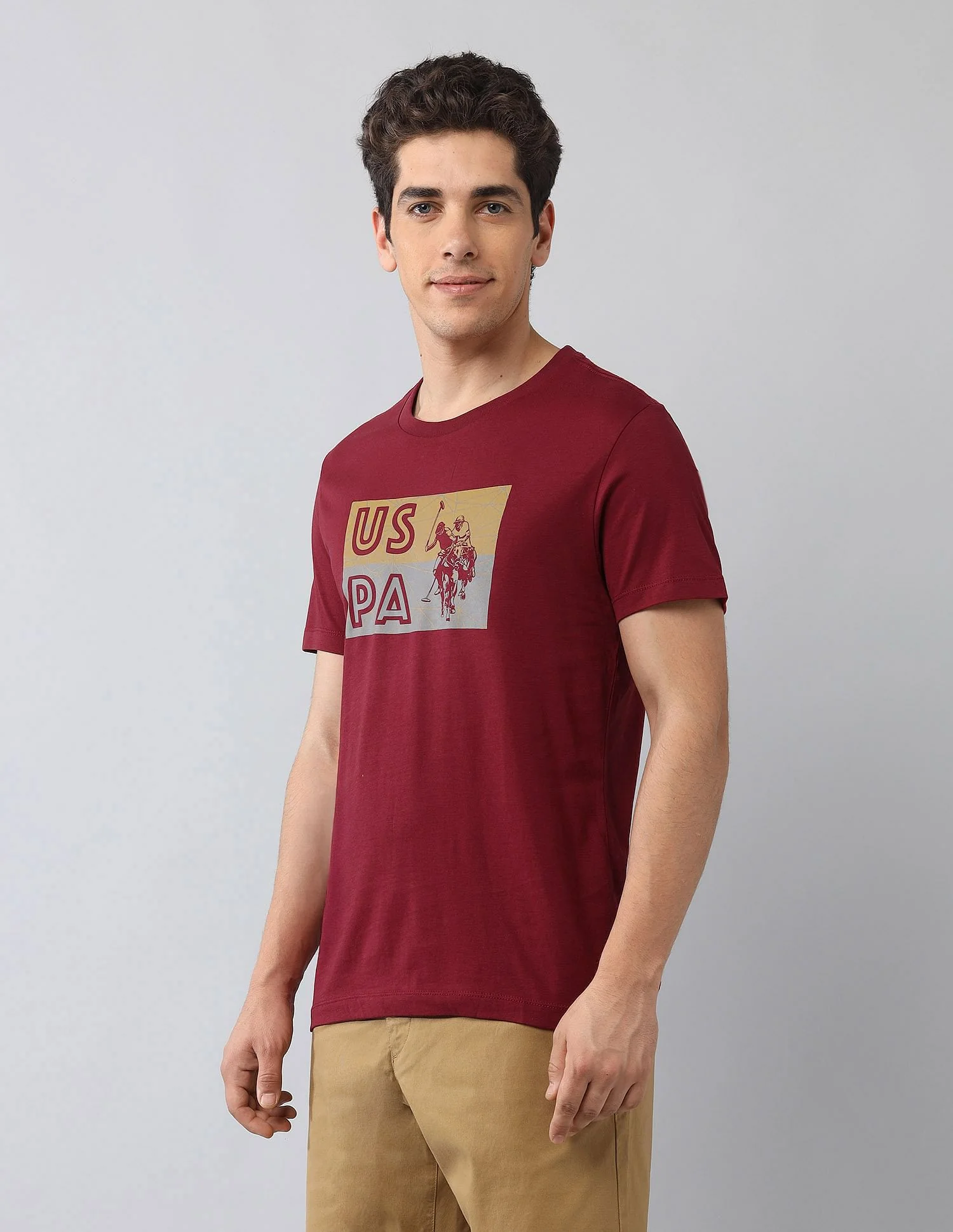 Muscle Fit Brand Printed T-Shirt - Image 4