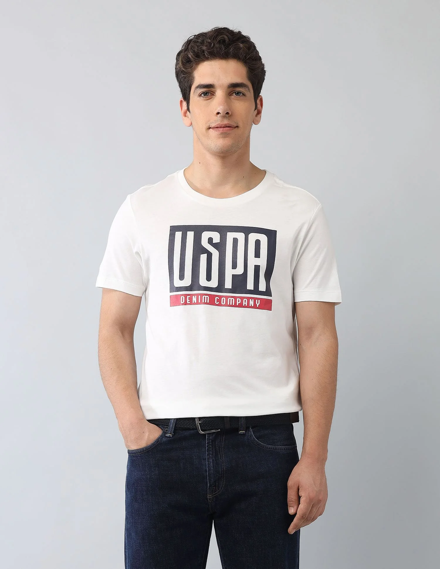 Muscle Fit Brand Printed T-Shirt