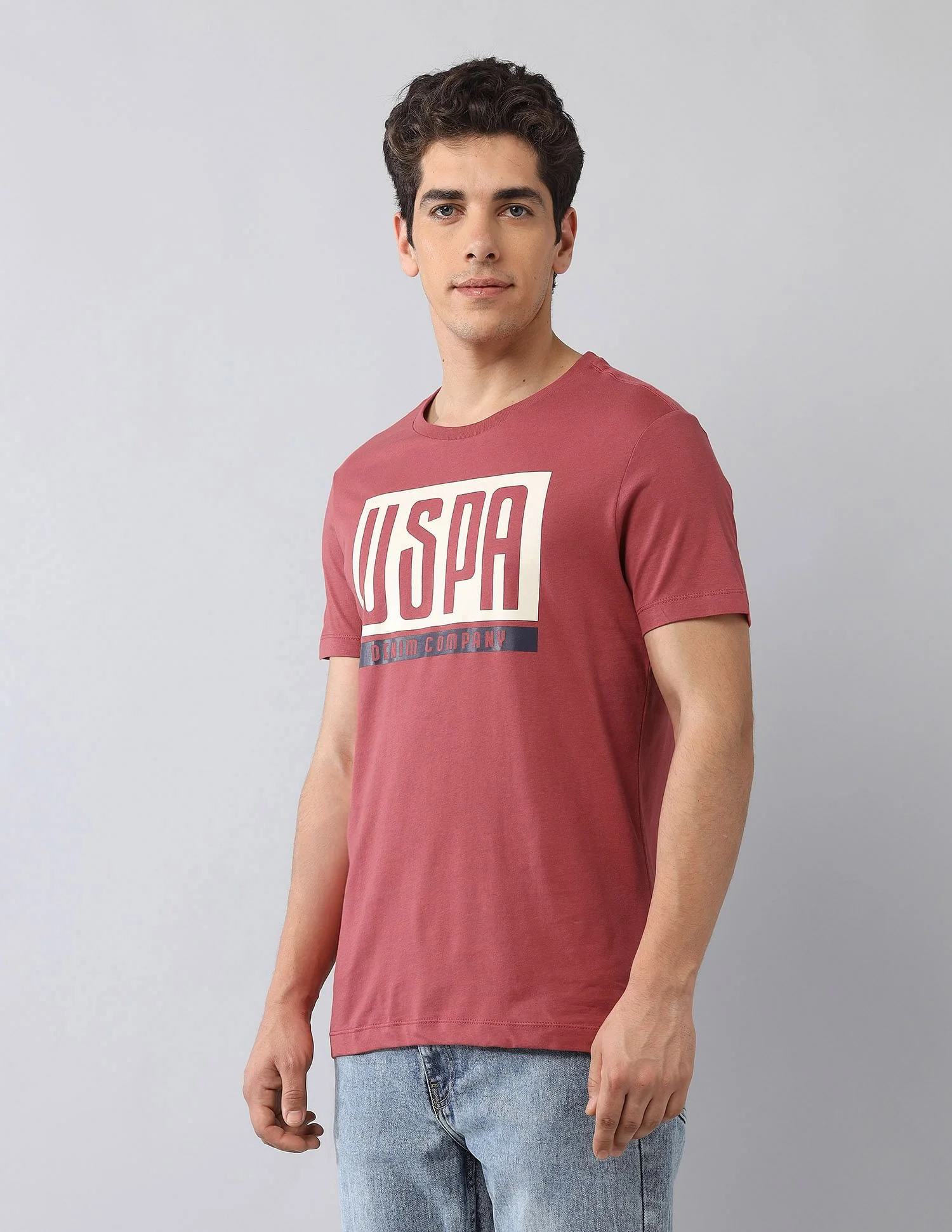 Muscle Fit Brand Printed T-Shirt - Image 4