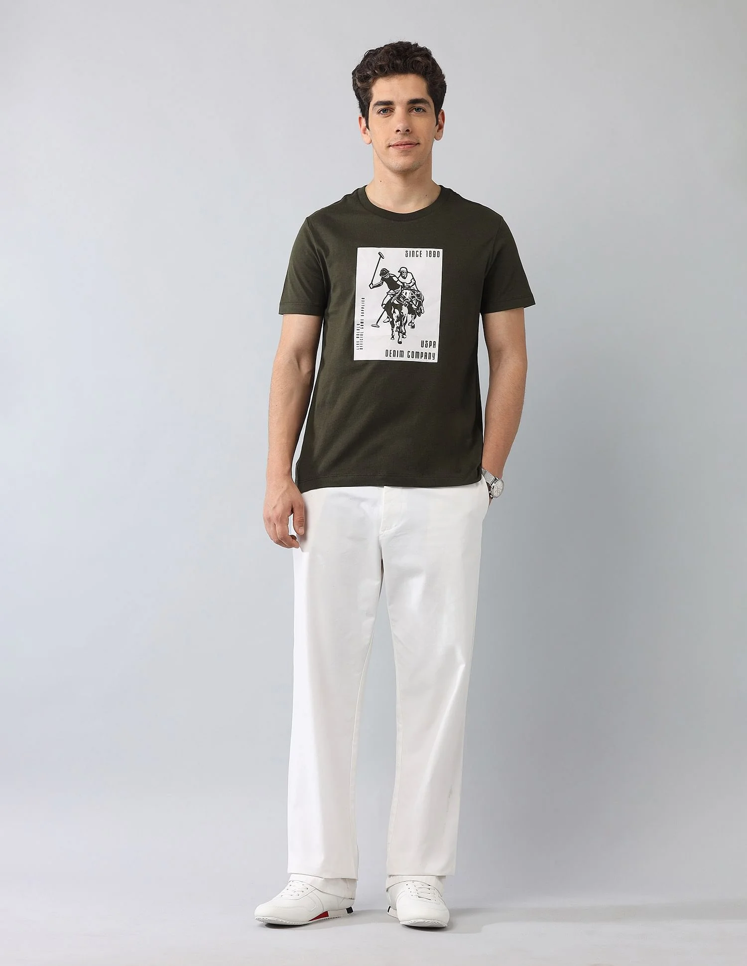 Muscle Fit Brand Printed T-Shirt - Image 3