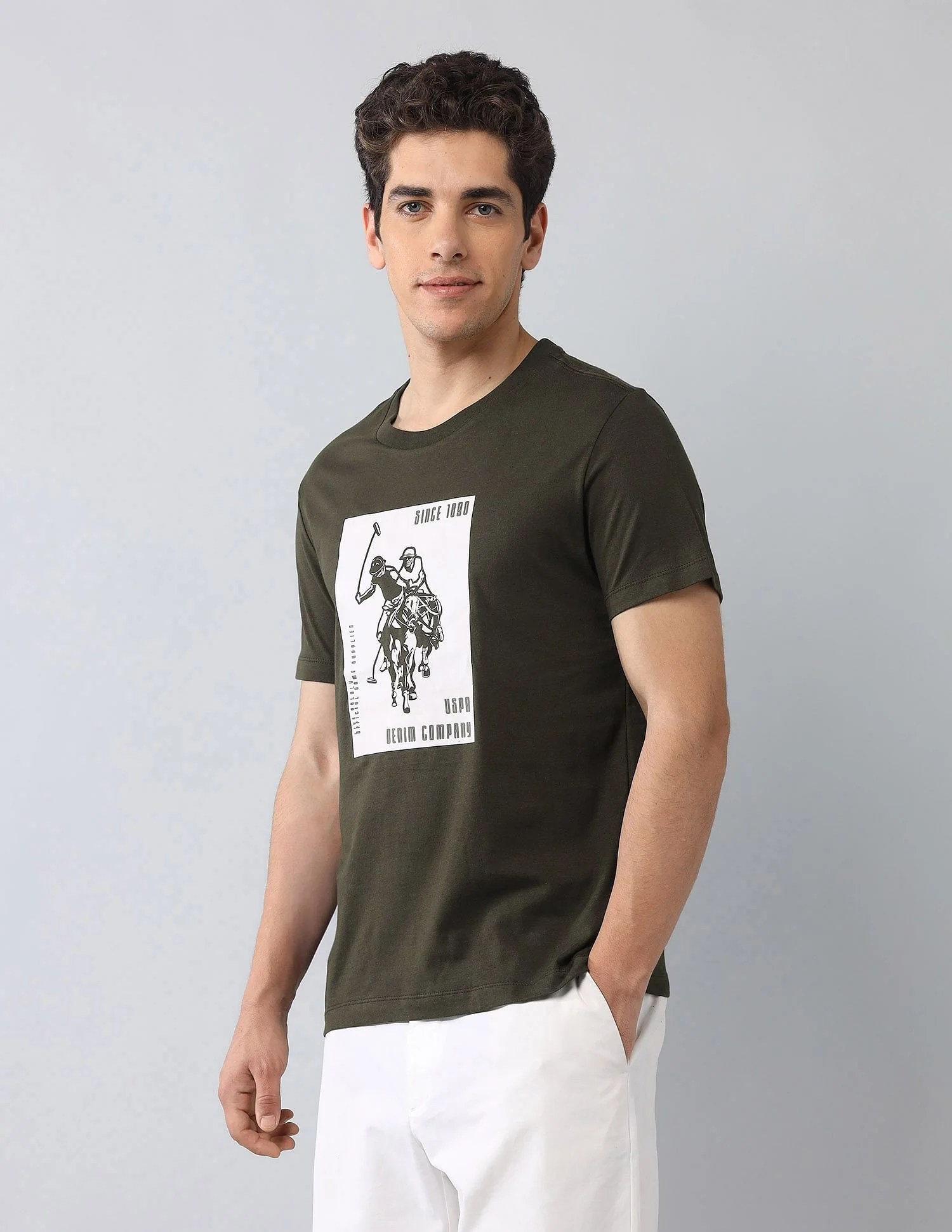 Muscle Fit Brand Printed T-Shirt - Image 4