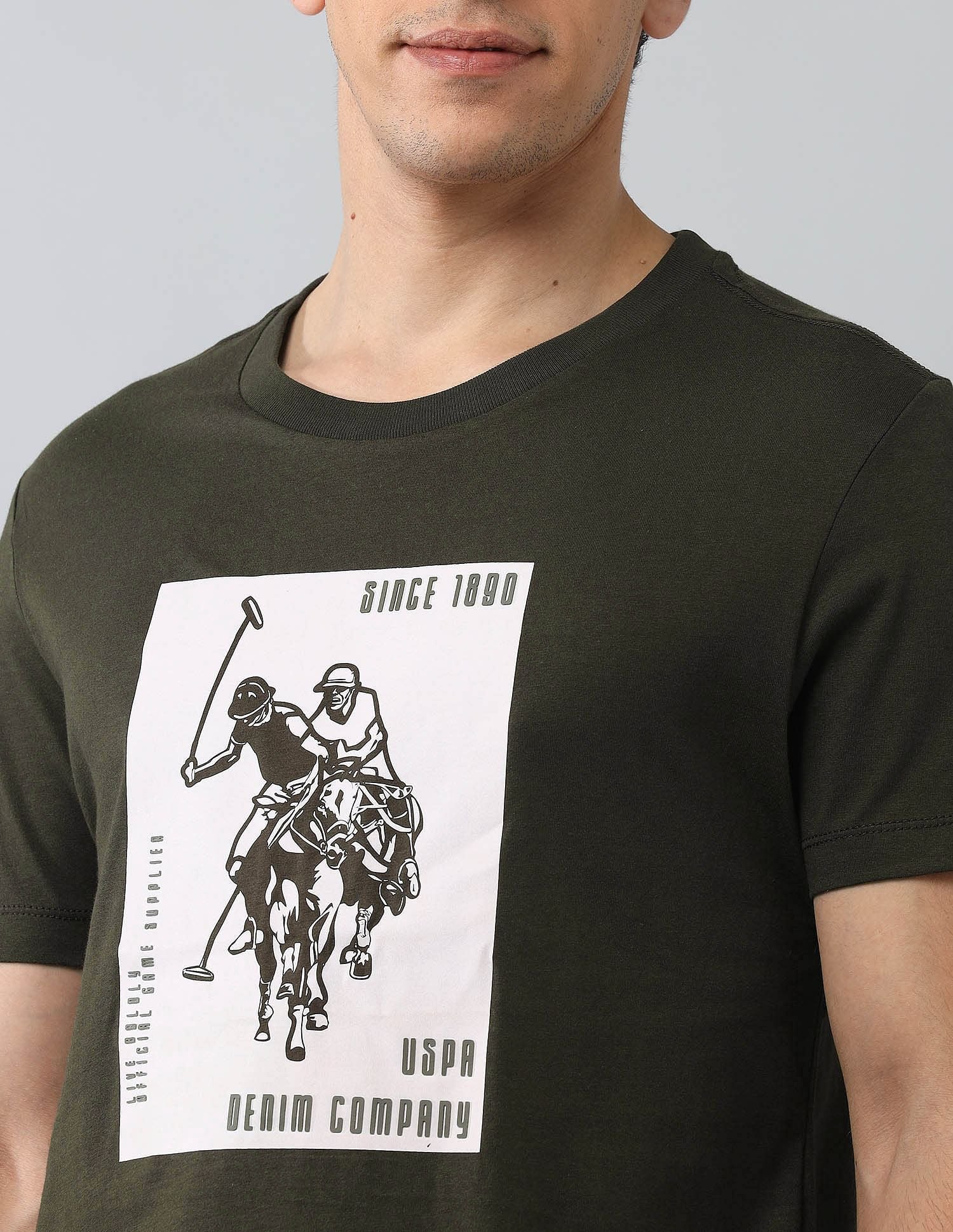Muscle Fit Brand Printed T-Shirt - Image 7