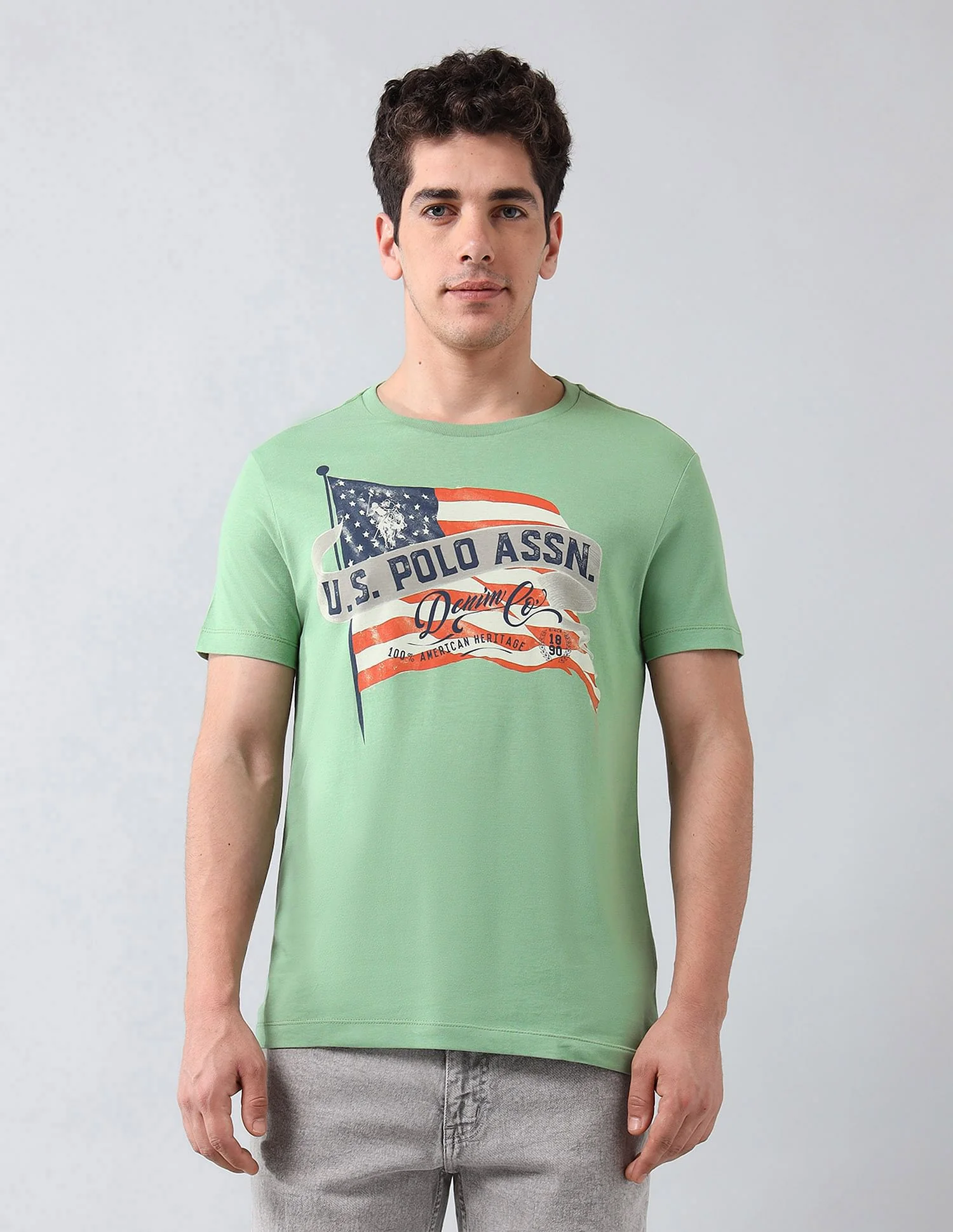 Muscle Fit Brand Printed T-Shirt - Image 6