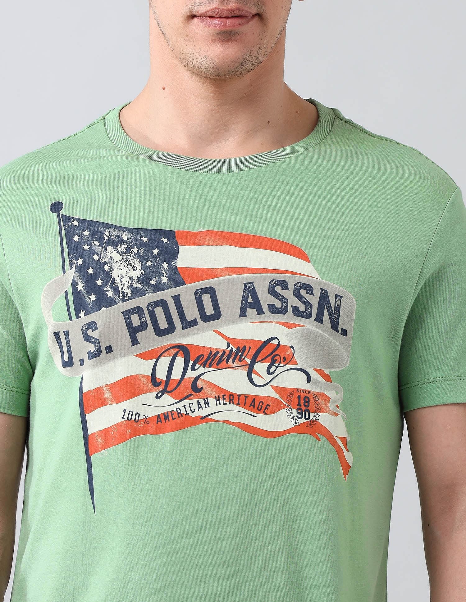 Muscle Fit Brand Printed T-Shirt - Image 7