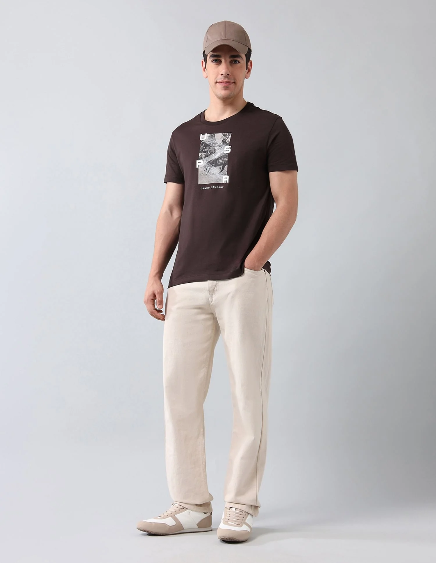 Muscle Fit Brand Printed T-Shirt - Image 3