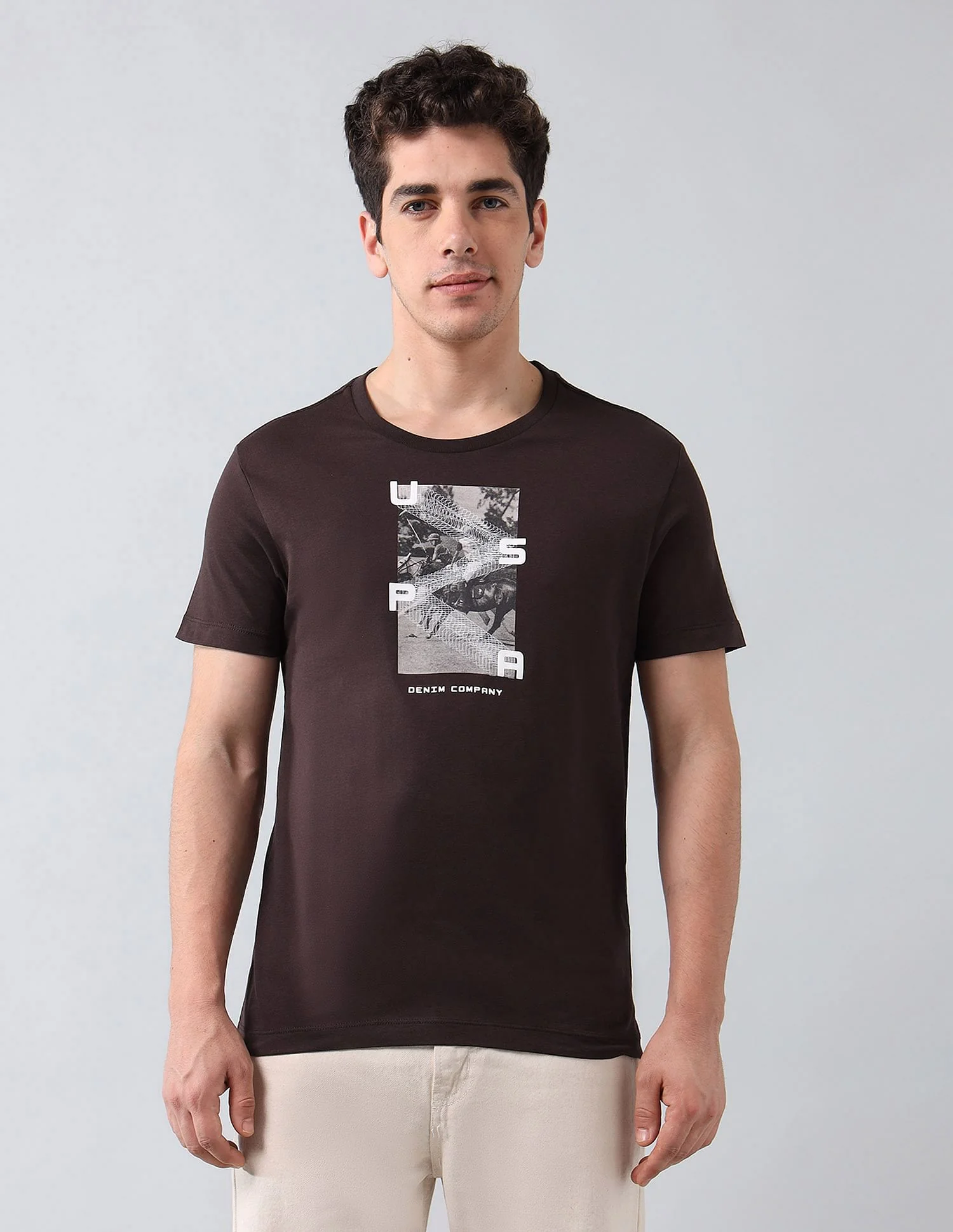 Muscle Fit Brand Printed T-Shirt - Image 6