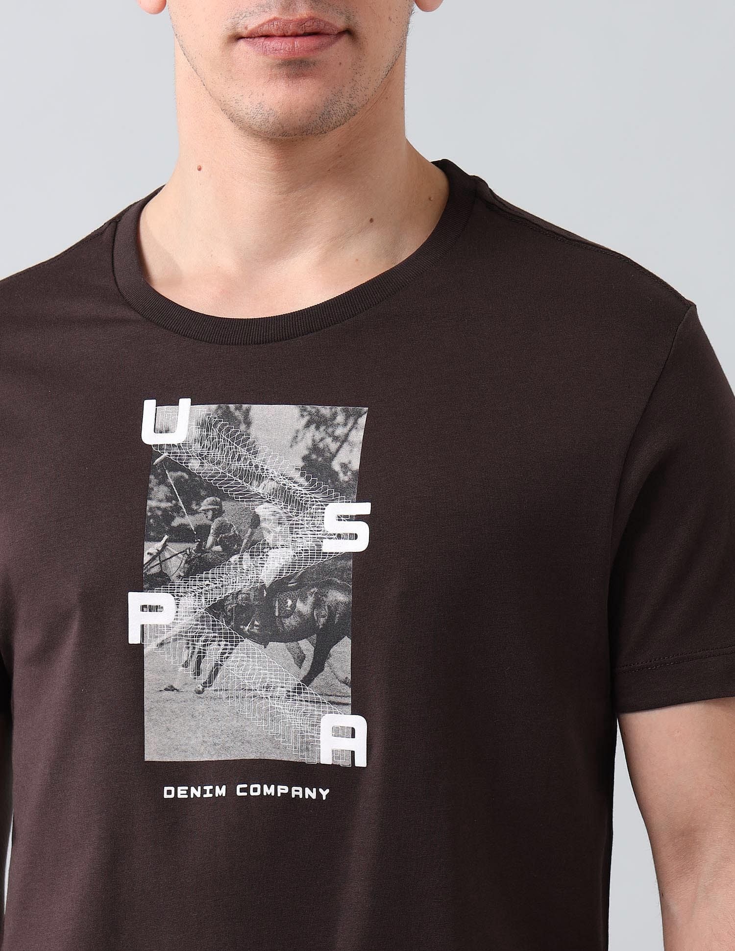 Muscle Fit Brand Printed T-Shirt - Image 7