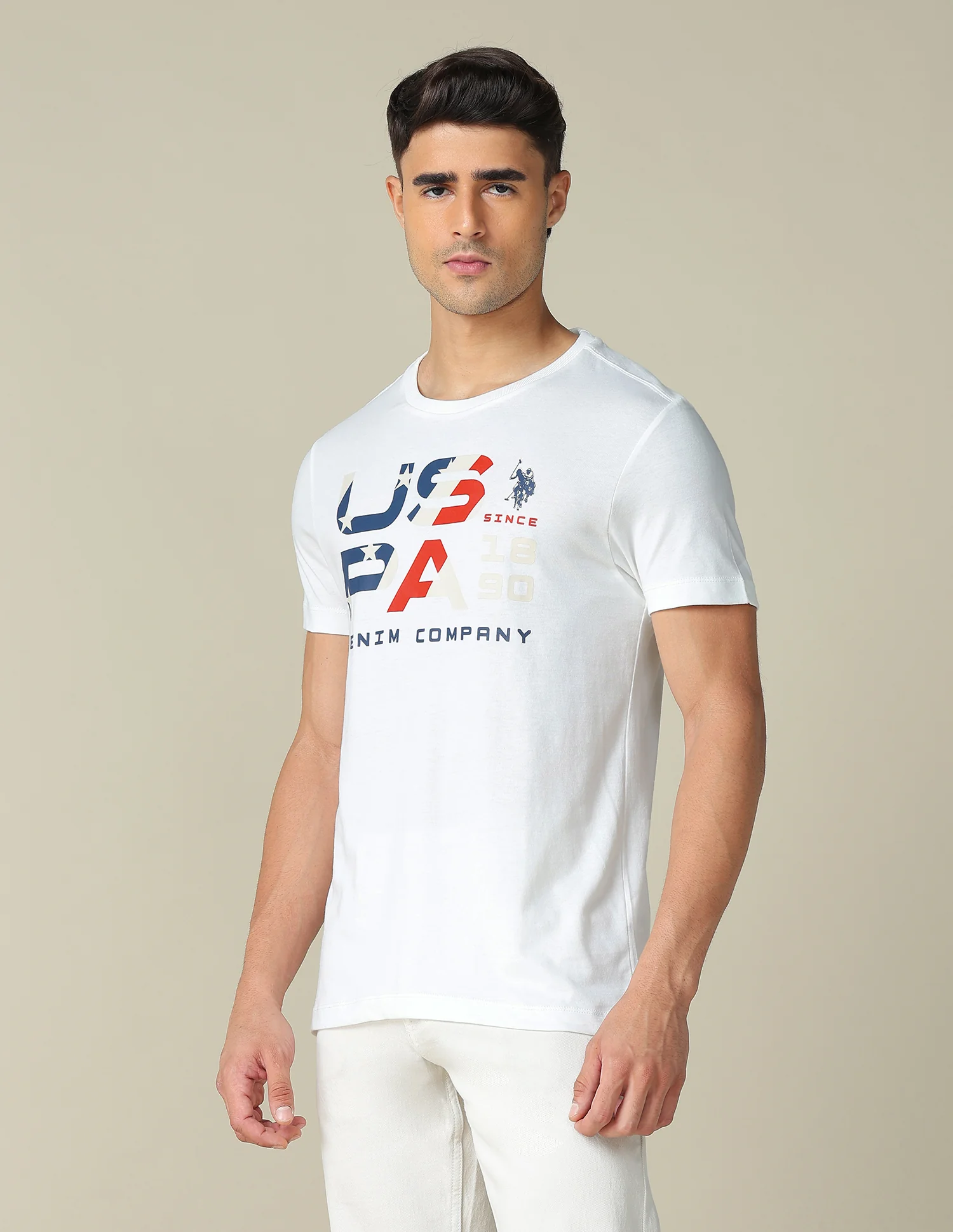 Muscle Fit Brand Printed T- Shirt - Image 4