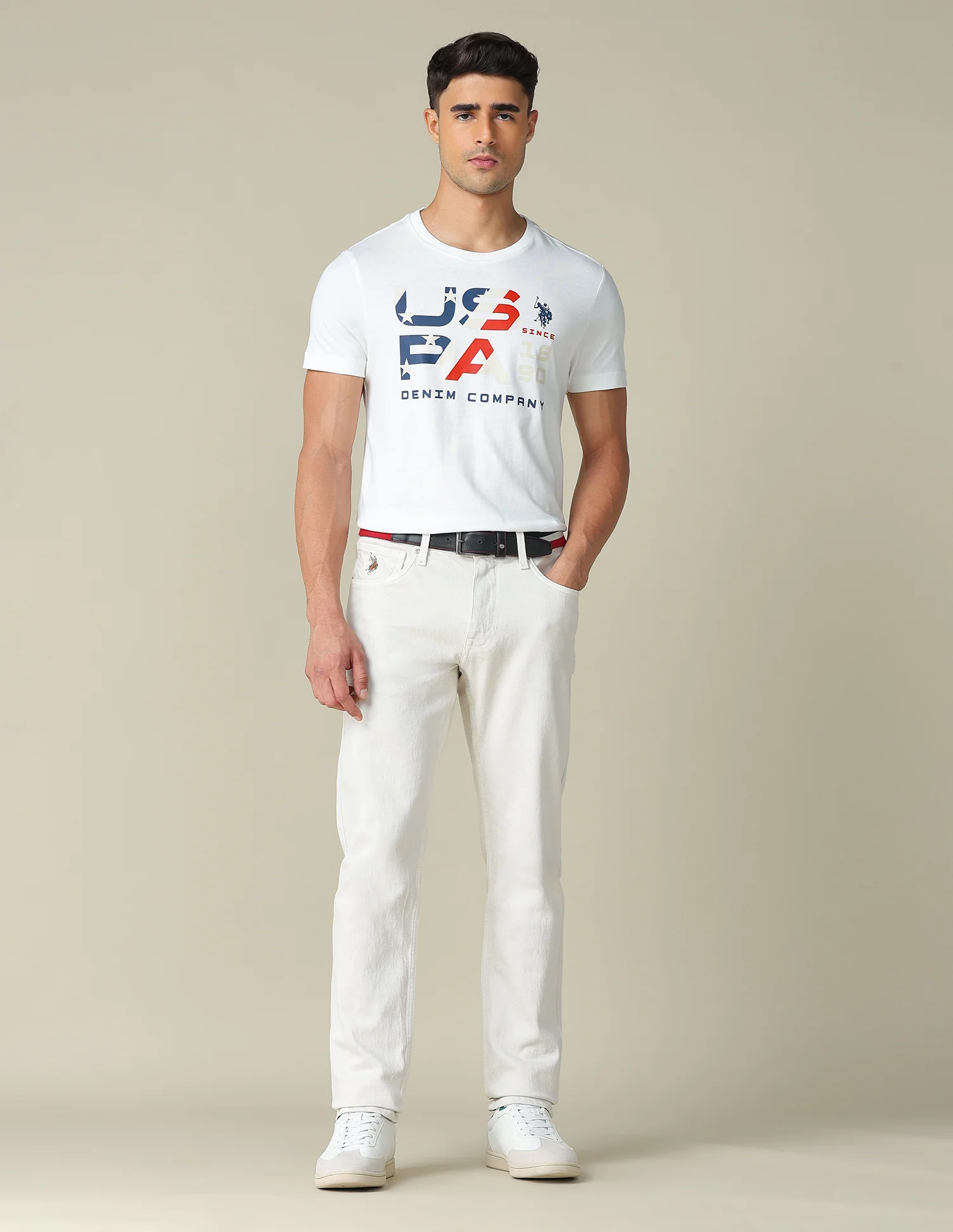 Muscle Fit Brand Printed T- Shirt - Image 8