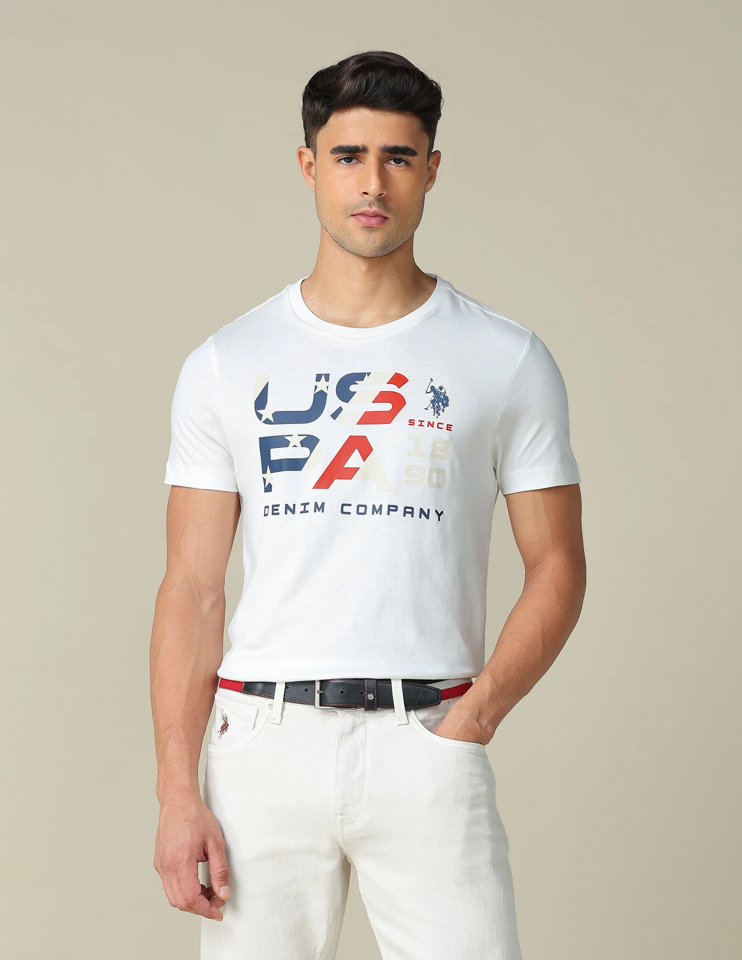 Muscle Fit Brand Printed T- Shirt - Image 9