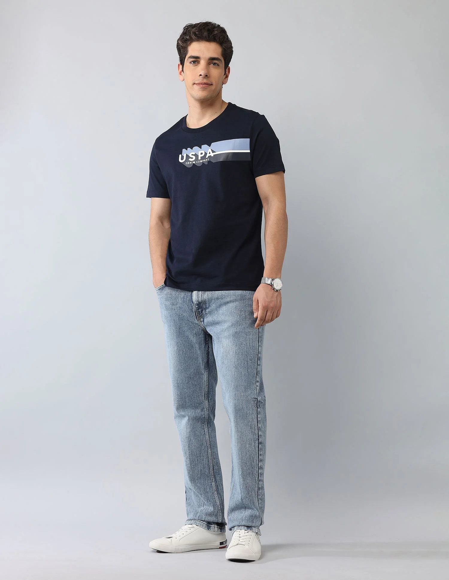 Muscle Fit Brand Printed T-Shirt - Image 3