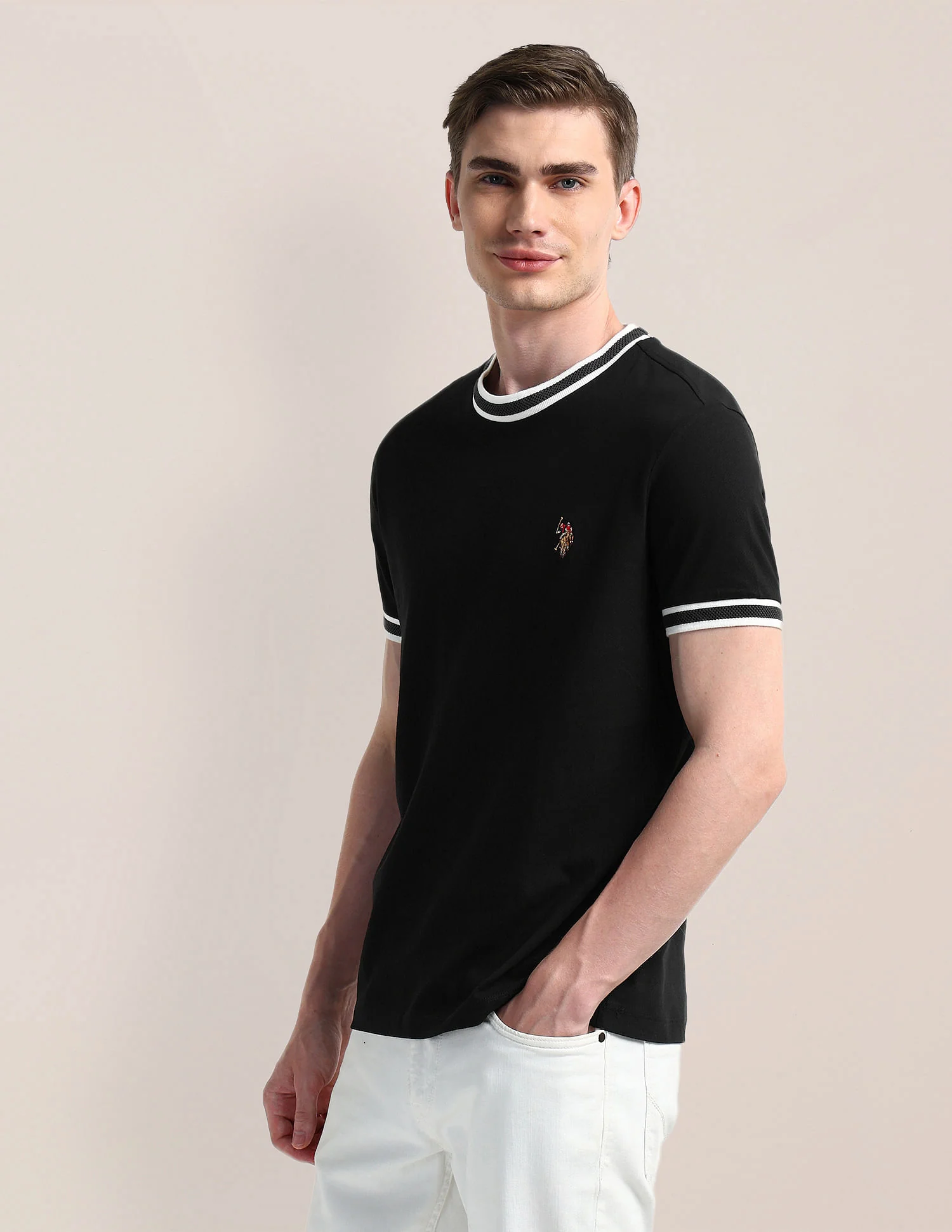 Muscle fit Cotton T-Shirt - Image 4