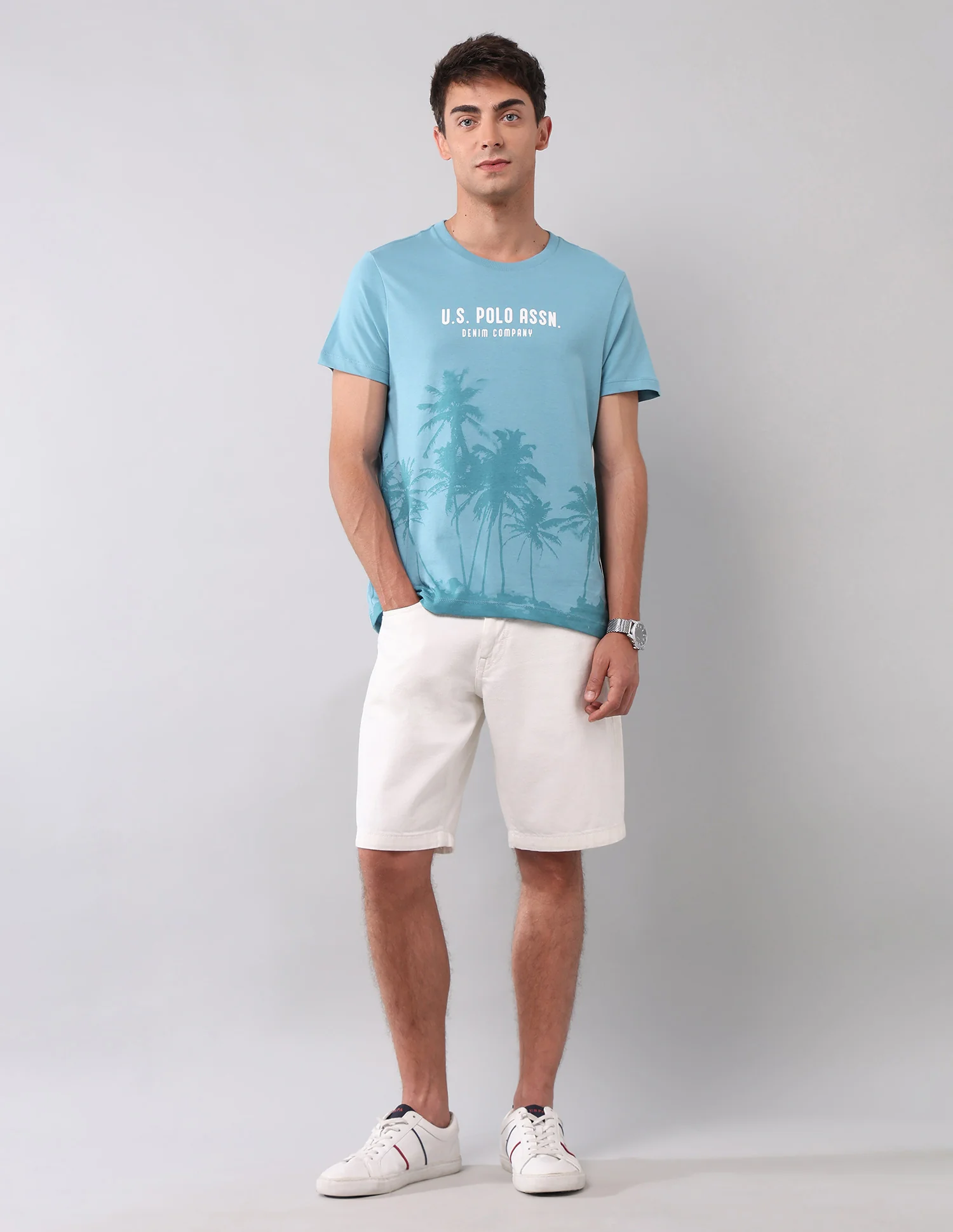 Muscle Fit Graphic Printed T-Shirt - Image 3