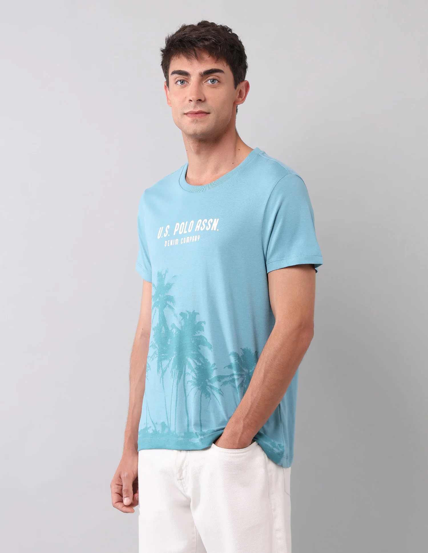 Muscle Fit Graphic Printed T-Shirt - Image 4