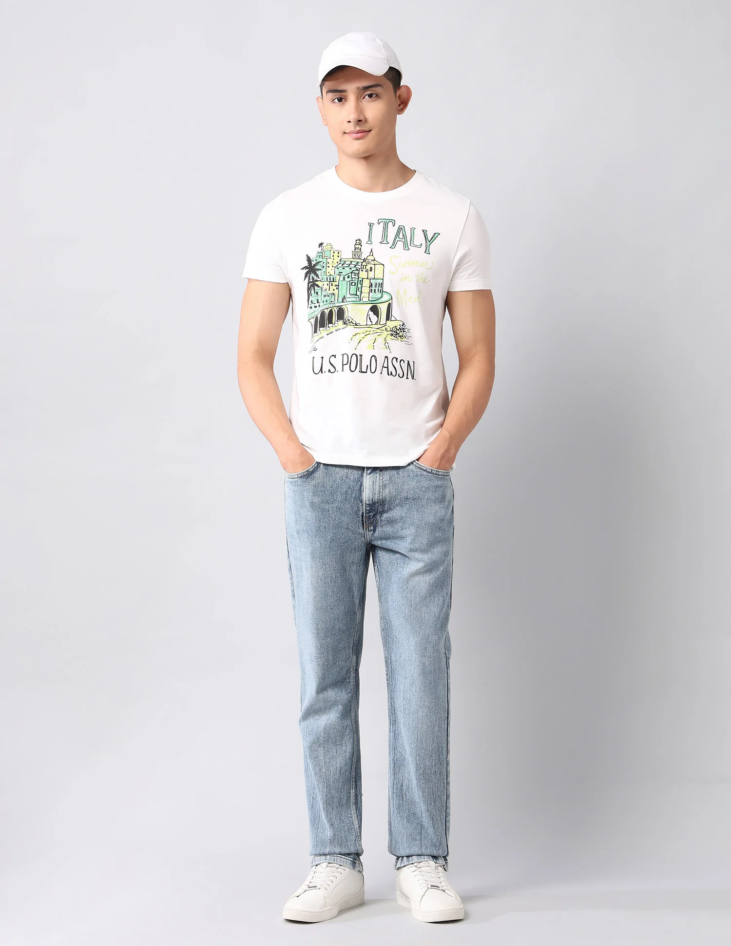 Muscle Fit Graphic Printed T-Shirt - Image 3