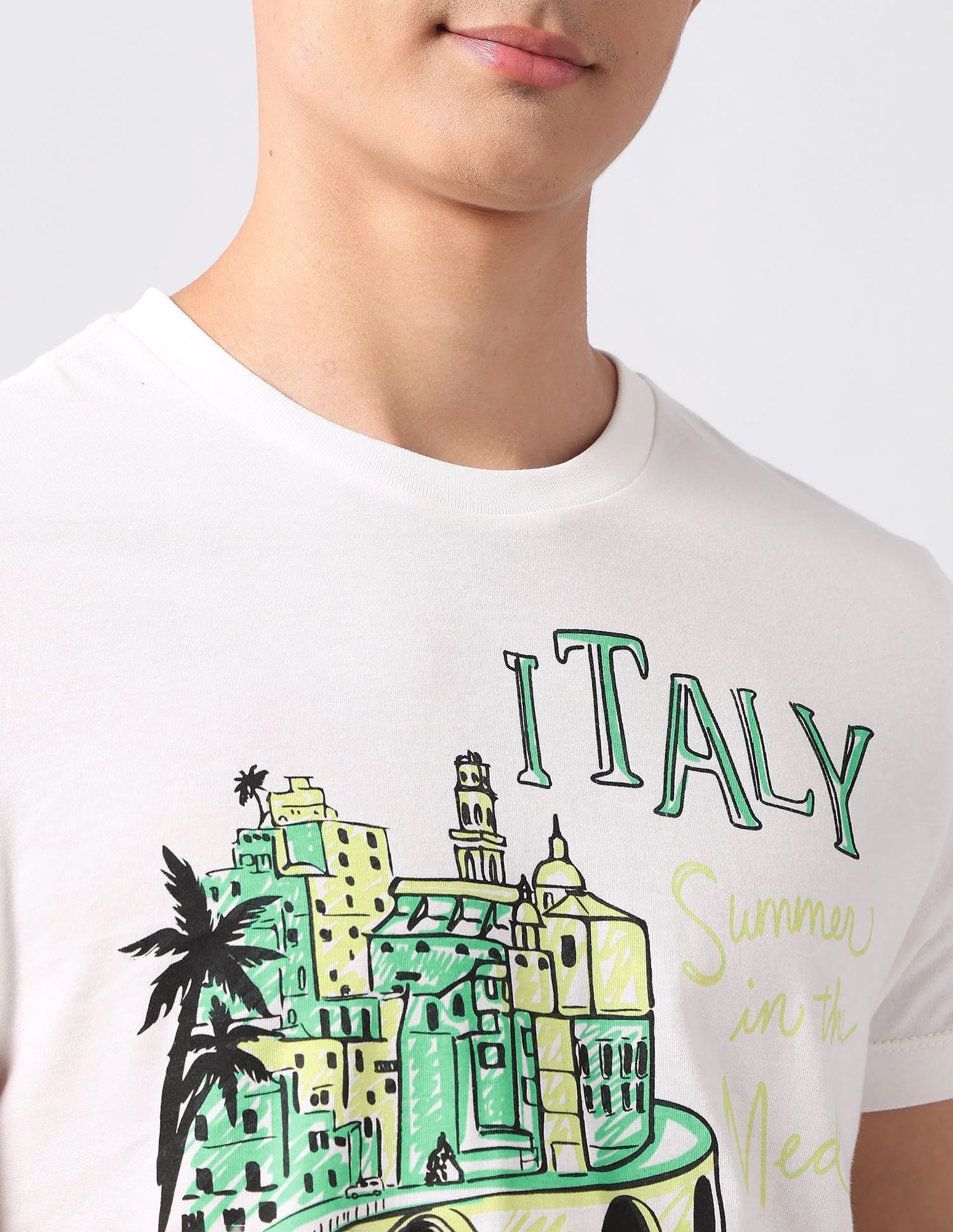 Muscle Fit Graphic Printed T-Shirt - Image 7