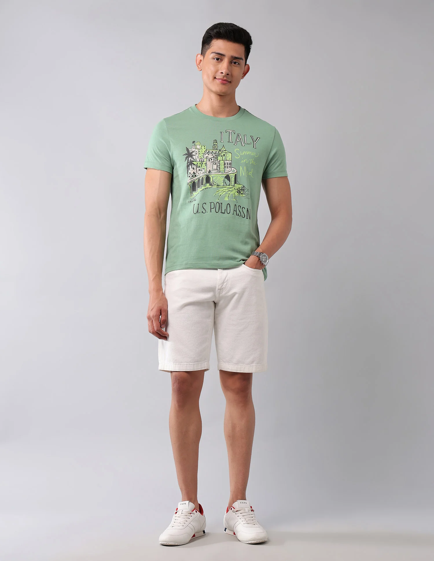 Muscle Fit Graphic Printed T-Shirt - Image 3