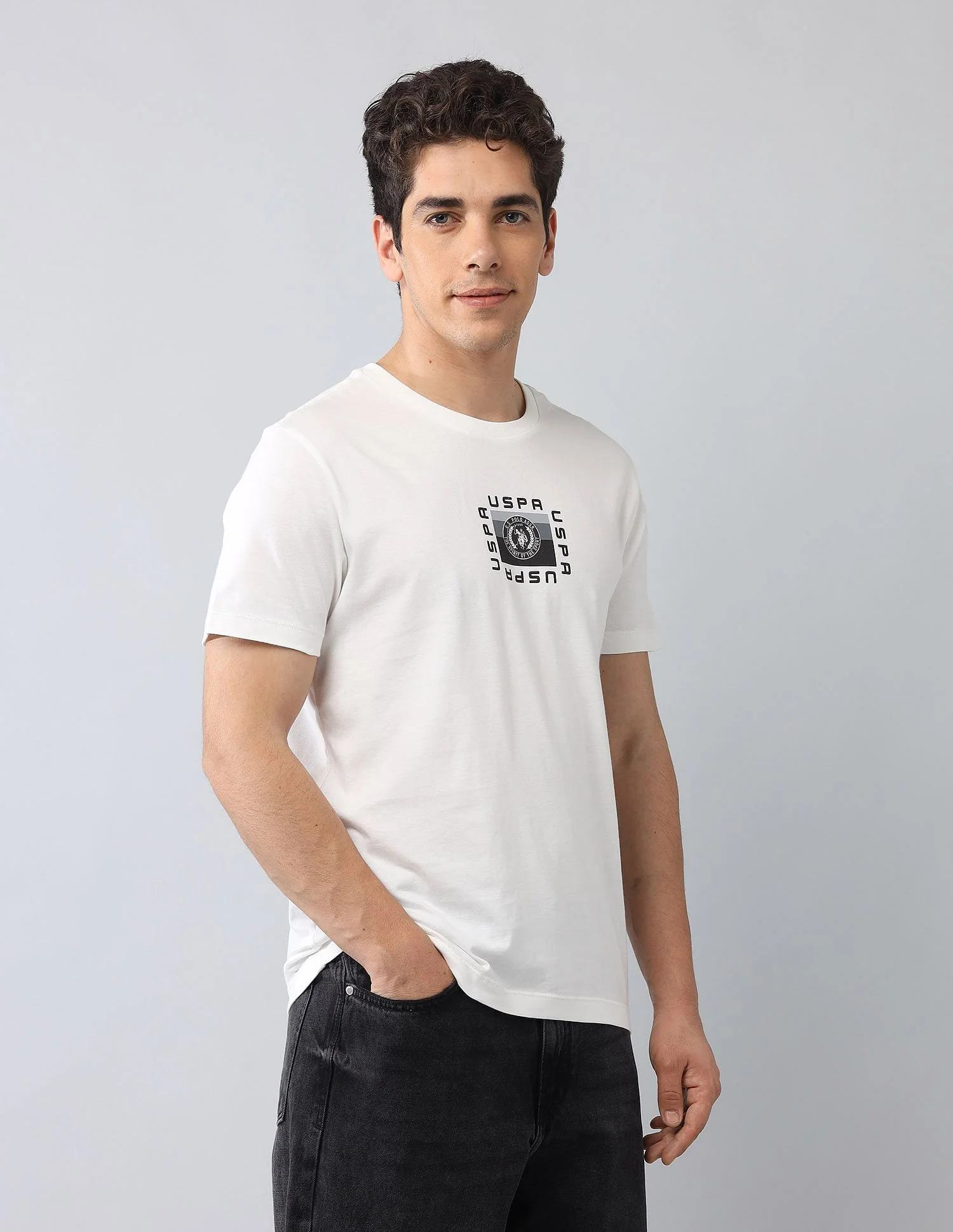 Muscle Fit Graphic Printed T-Shirt - Image 4