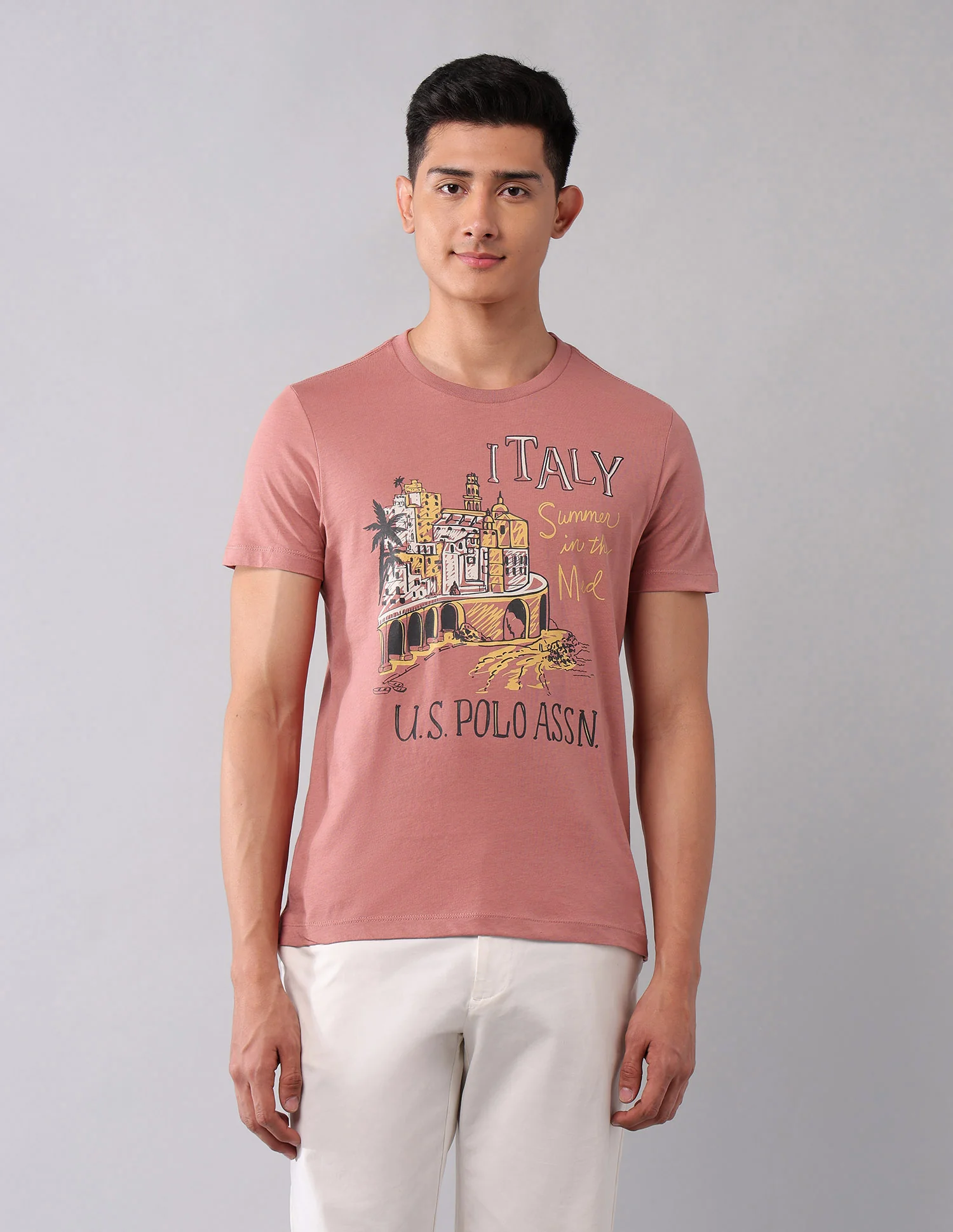 Muscle Fit Graphic Printed T-Shirt - Image 6