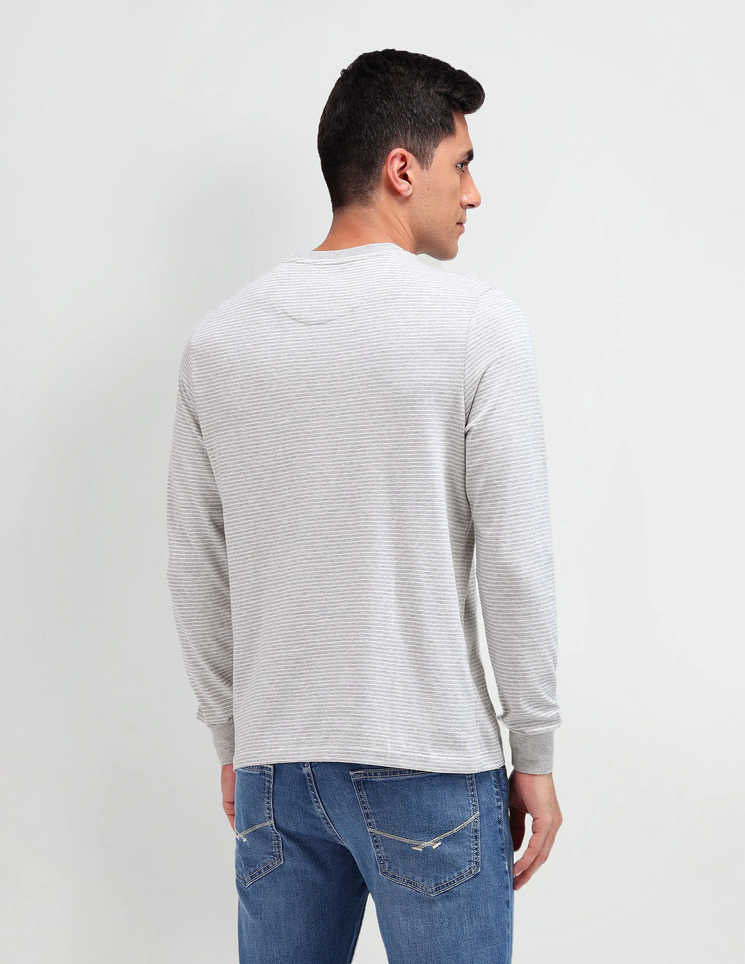 Muscle Fit Horizontal Striped T-Shirt - Image 5
