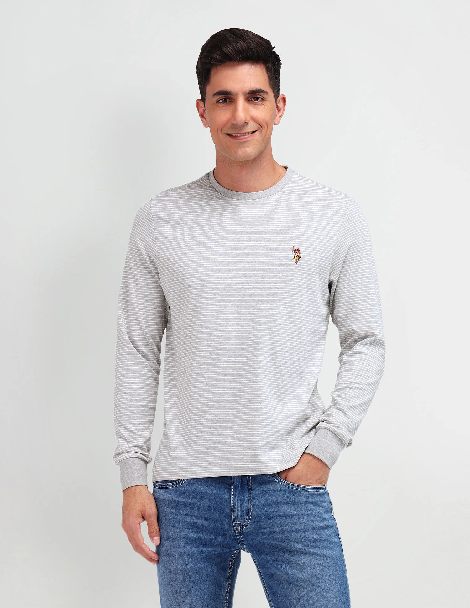 Muscle Fit Horizontal Striped T-Shirt - Image 6