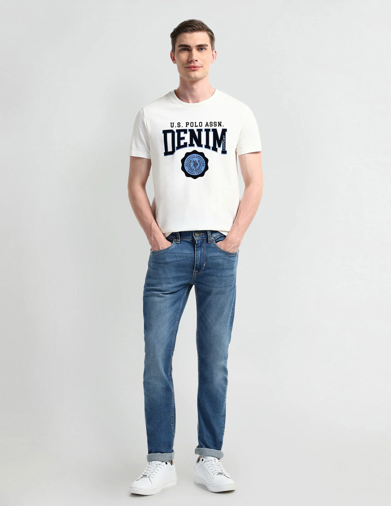 Muscle fit Logo Cotton T-Shirt - Image 3