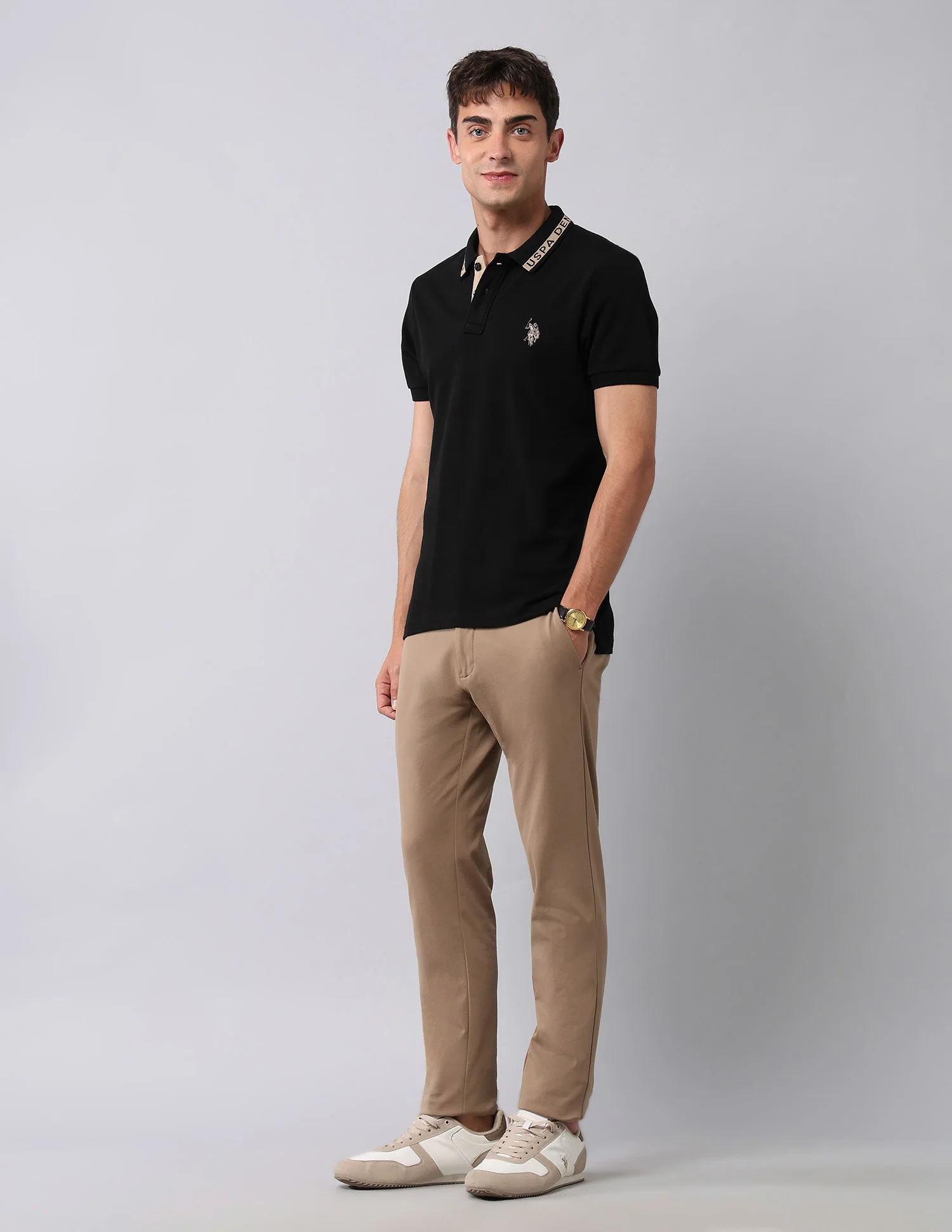 Muscle Fit Pure Cotton Polo Shirt - Image 3